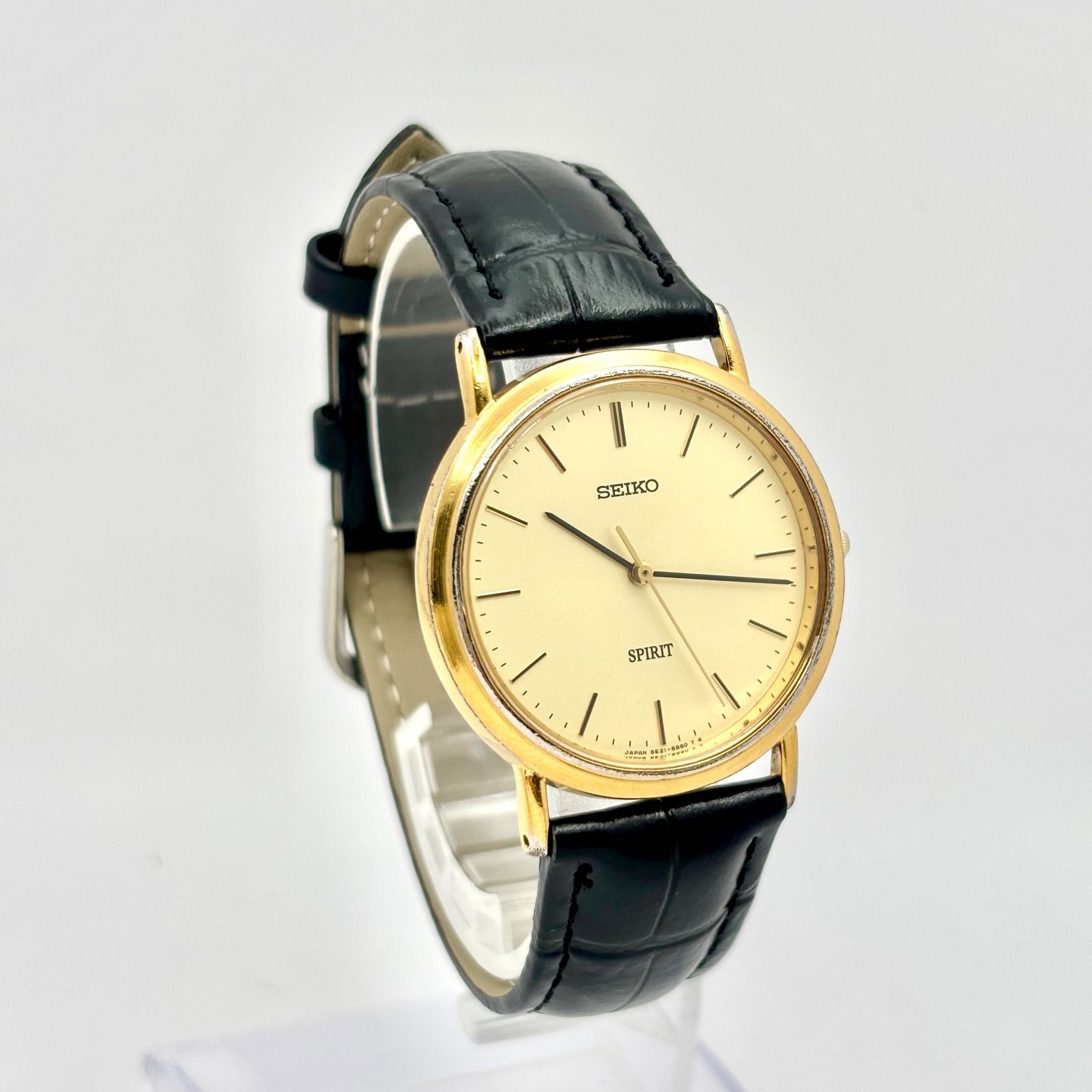 新品電池】SEIKO セイコー SPIRIT スピリット メンズ 腕時計 ゴールド