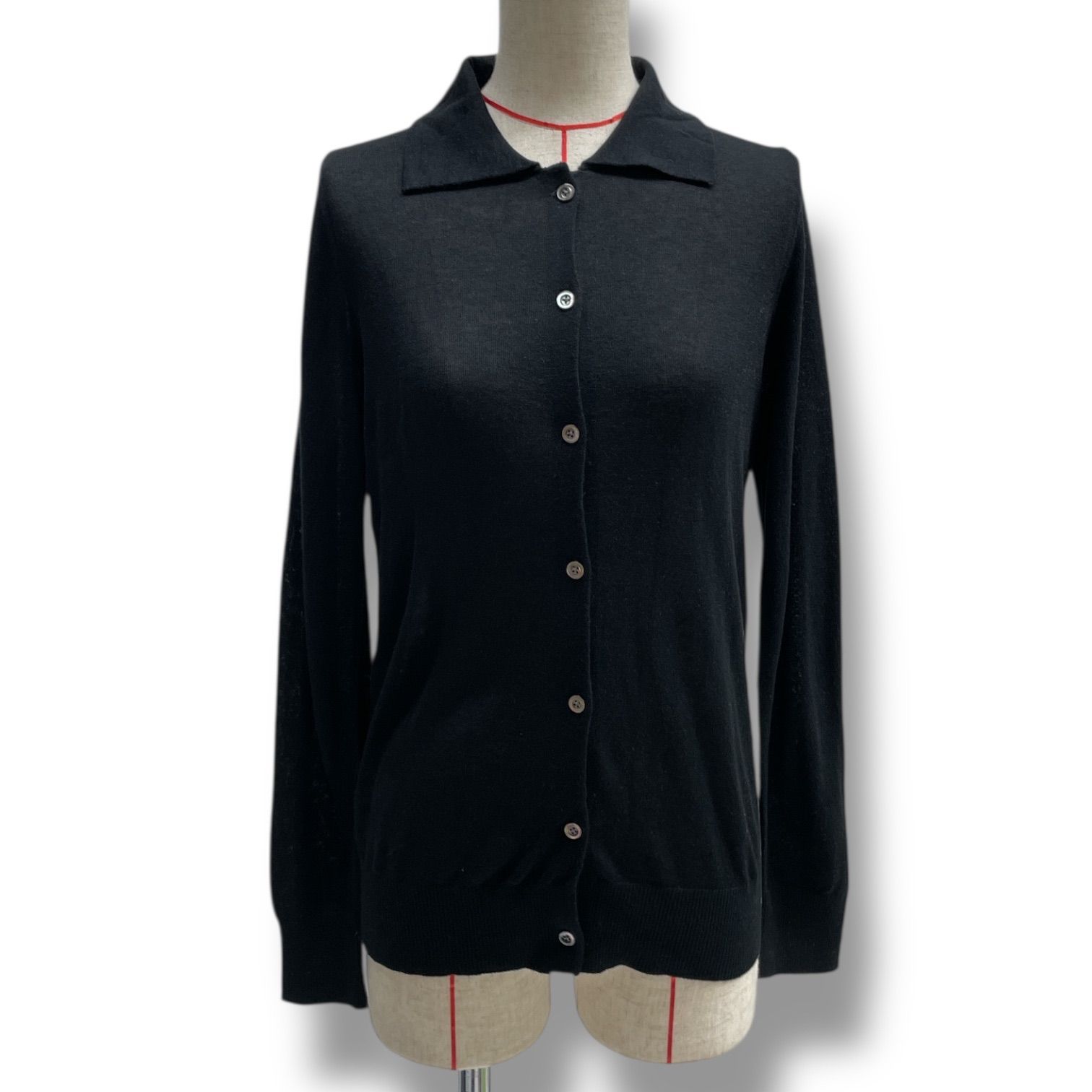 【新品未開封】cccmalie シーマリー　カシミヤカーディガン　ブラック　38 CCCmalie シーマリー カシミヤ シルク カーディガン ニット