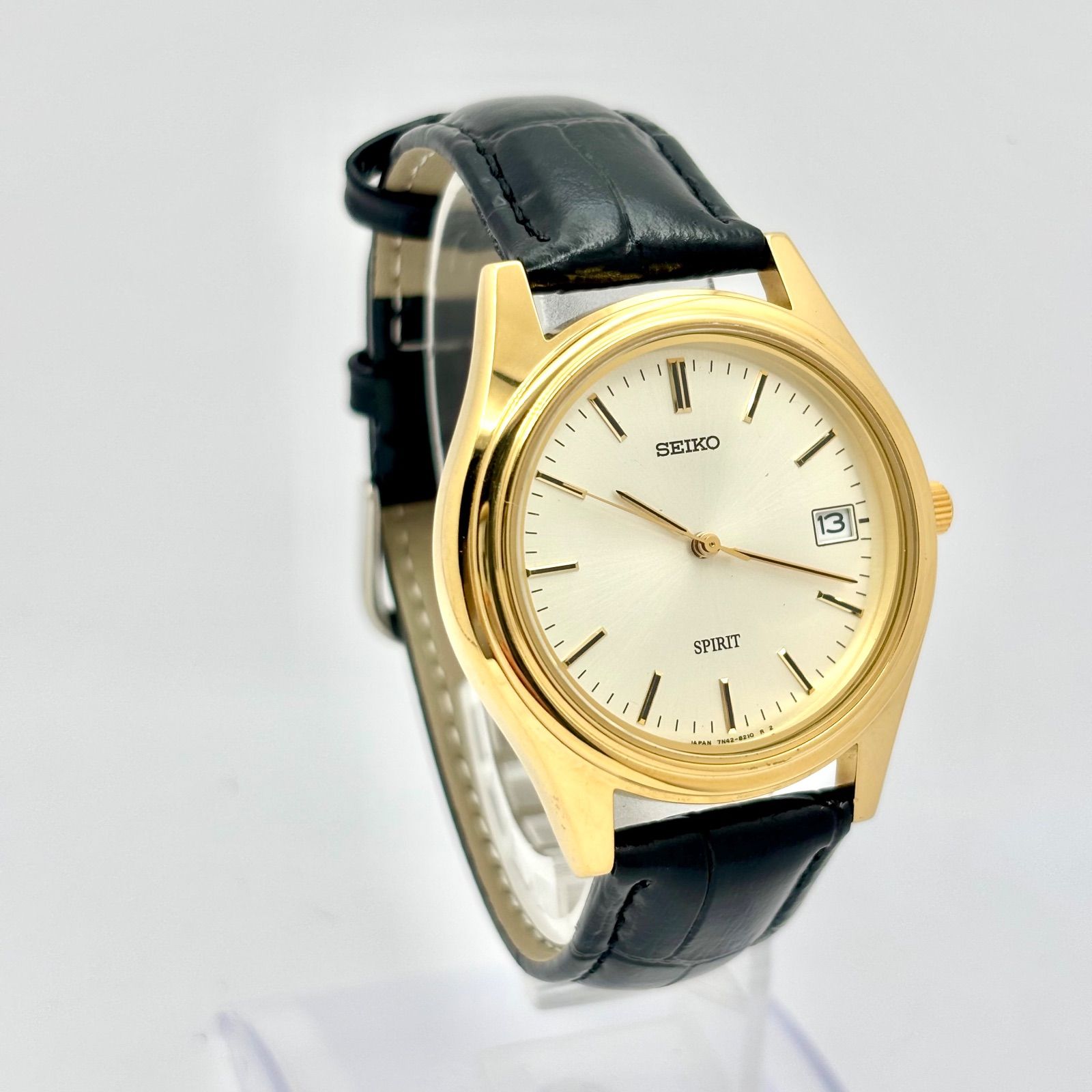 新品電池】SEIKO セイコー SPIRIT スピリット メンズ 腕時計 ゴールド 