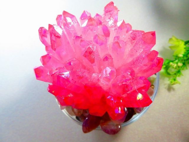 ☆上級贅品☆新入荷天然アーカンソー産 レインボーオーラ水晶