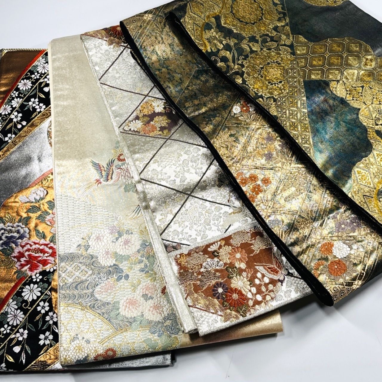 袋帯 5枚 正絹 帯まとめ売り 同梱購入歓迎 リメイク用 着付け練習用