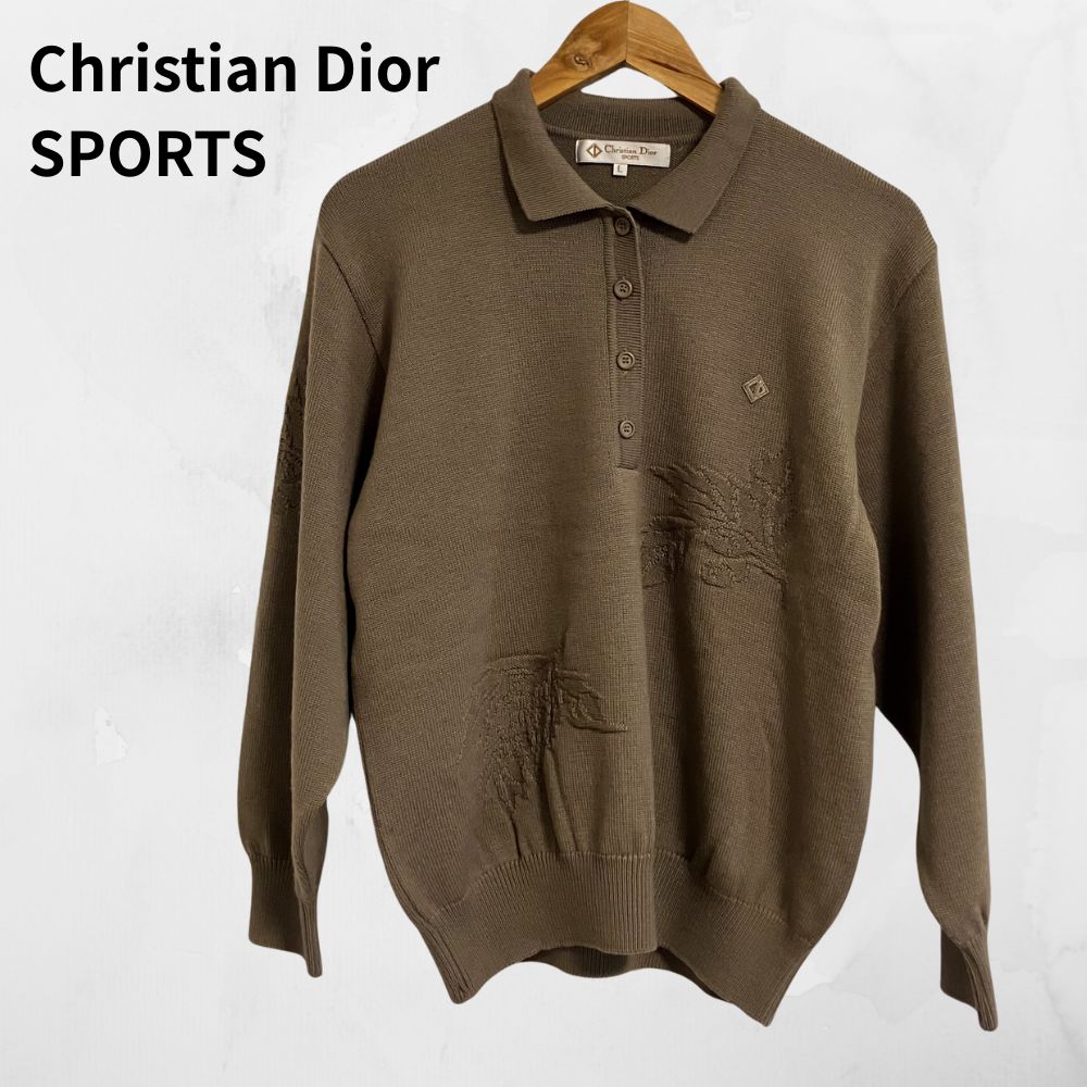 Christian Dior SPORTS クリスチャンディオール ニットポロシャツ L