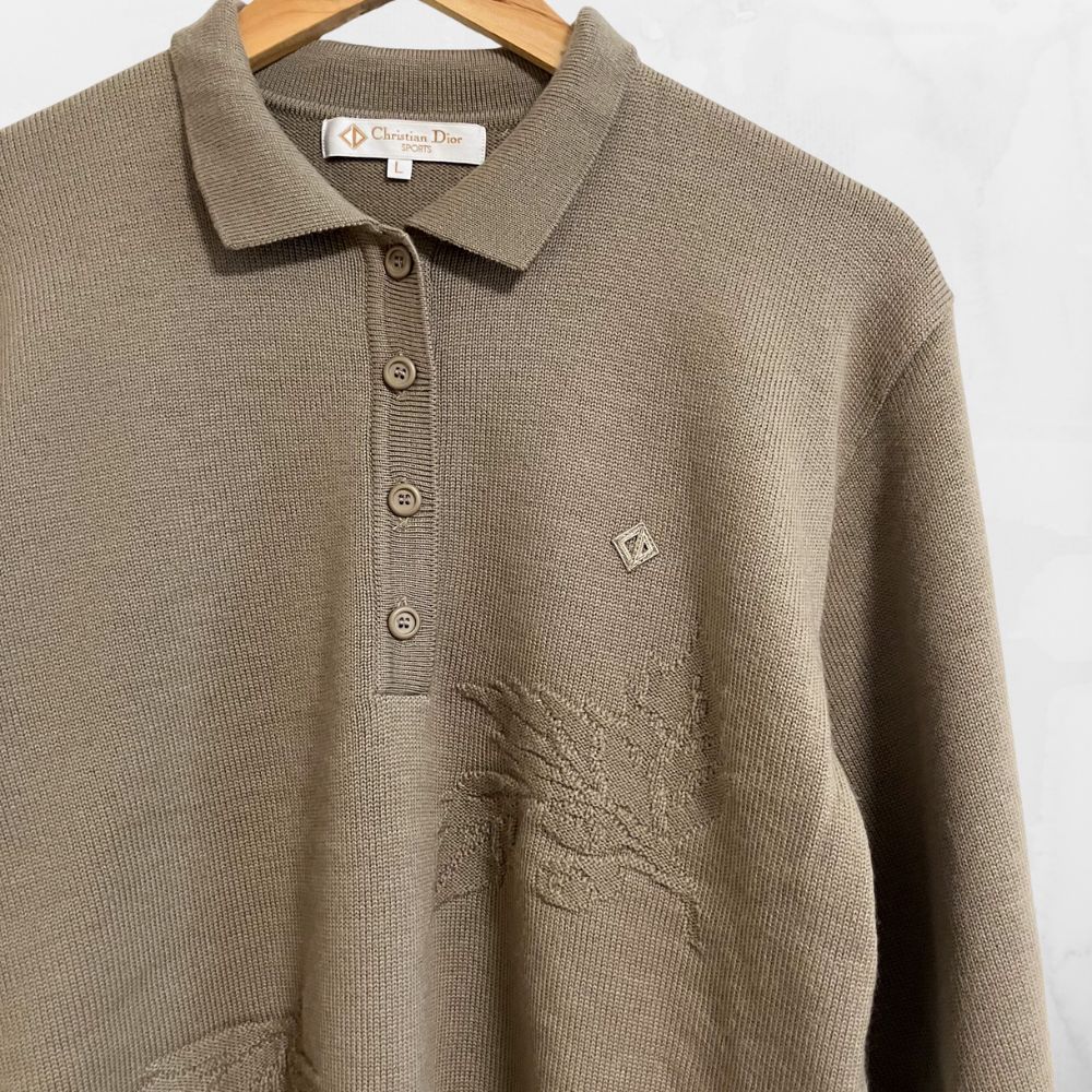 Christian Dior クリスチャン・ディオール ニットポロ ポロシャツ Christian Dior SPORTS クリスチャンディオール ニットポロシャツ L