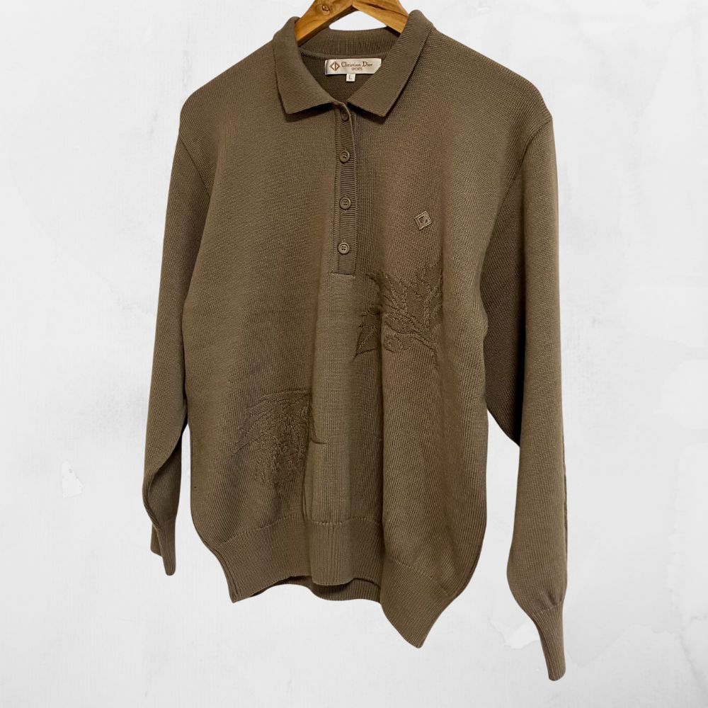 Christian Dior SPORTS クリスチャンディオール ニットポロシャツ L