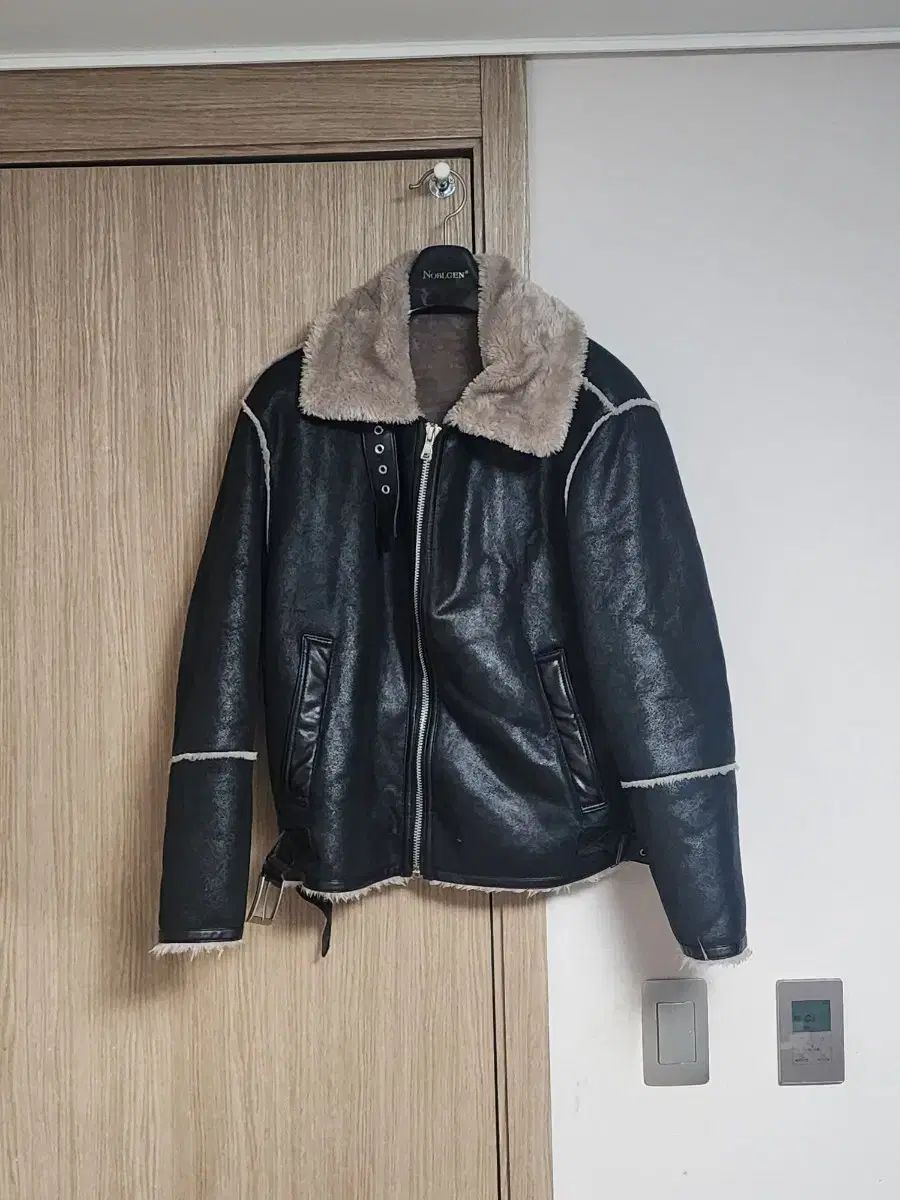 ドローフィット スウェード ムートン ジャケット m 注文 シアリング