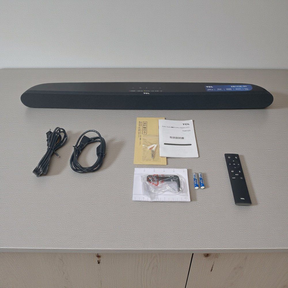 展示品）TCL サウンドバー TS6100 2.0ch 120W Dolby Audio HDMI