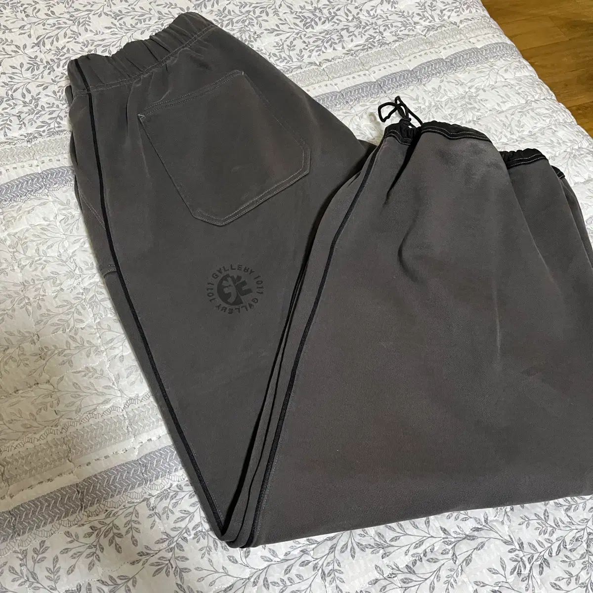 4 ポリテルー X 1011 ファティーグ スウェットパンツ Washed Green