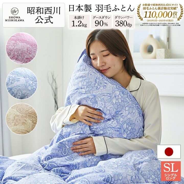 楽天市場】羽毛布団 シングル 0.8 西川の通販 中古 羽毛布団 シングル 