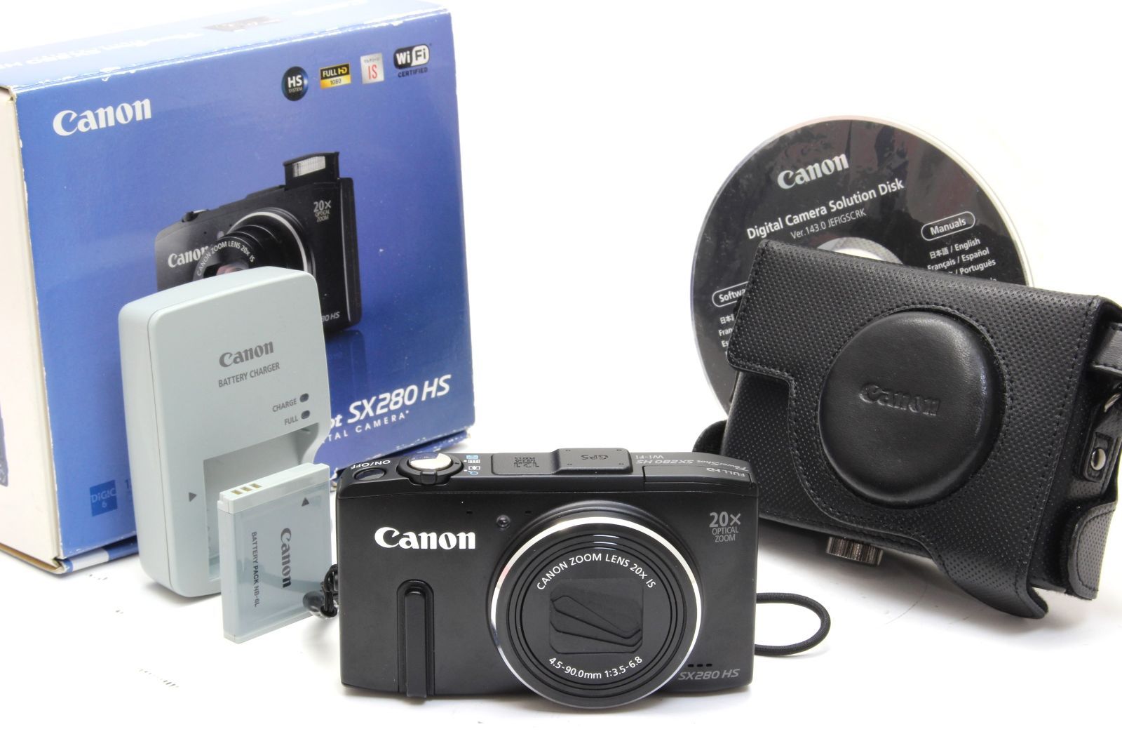 AA (極上美品) Canon キヤノン PowerShot SX280 HS ブラック 初期不良