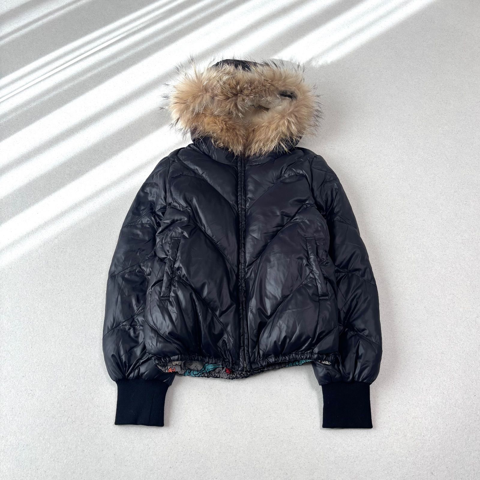 TSUMORI CHISATO ツモリチサト リバーシブル ダウンジャケット 総柄