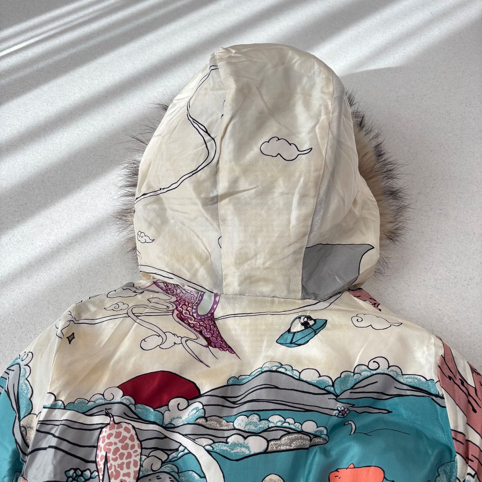 TSUMORI CHISATO ツモリチサト リバーシブル ダウンジャケット 総柄