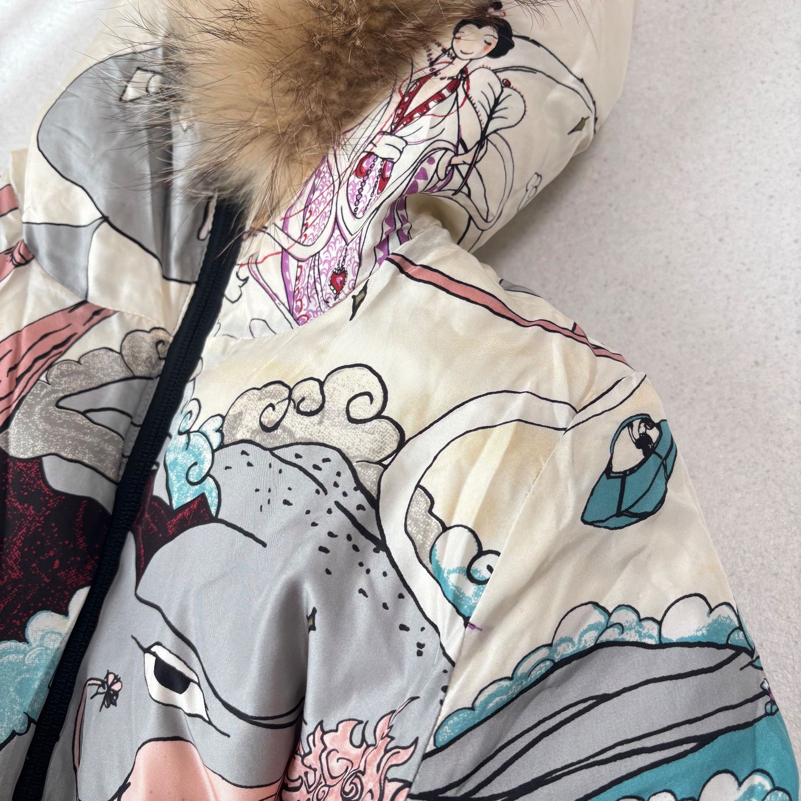 TSUMORI CHISATO ツモリチサト リバーシブル ダウンジャケット 総柄 
