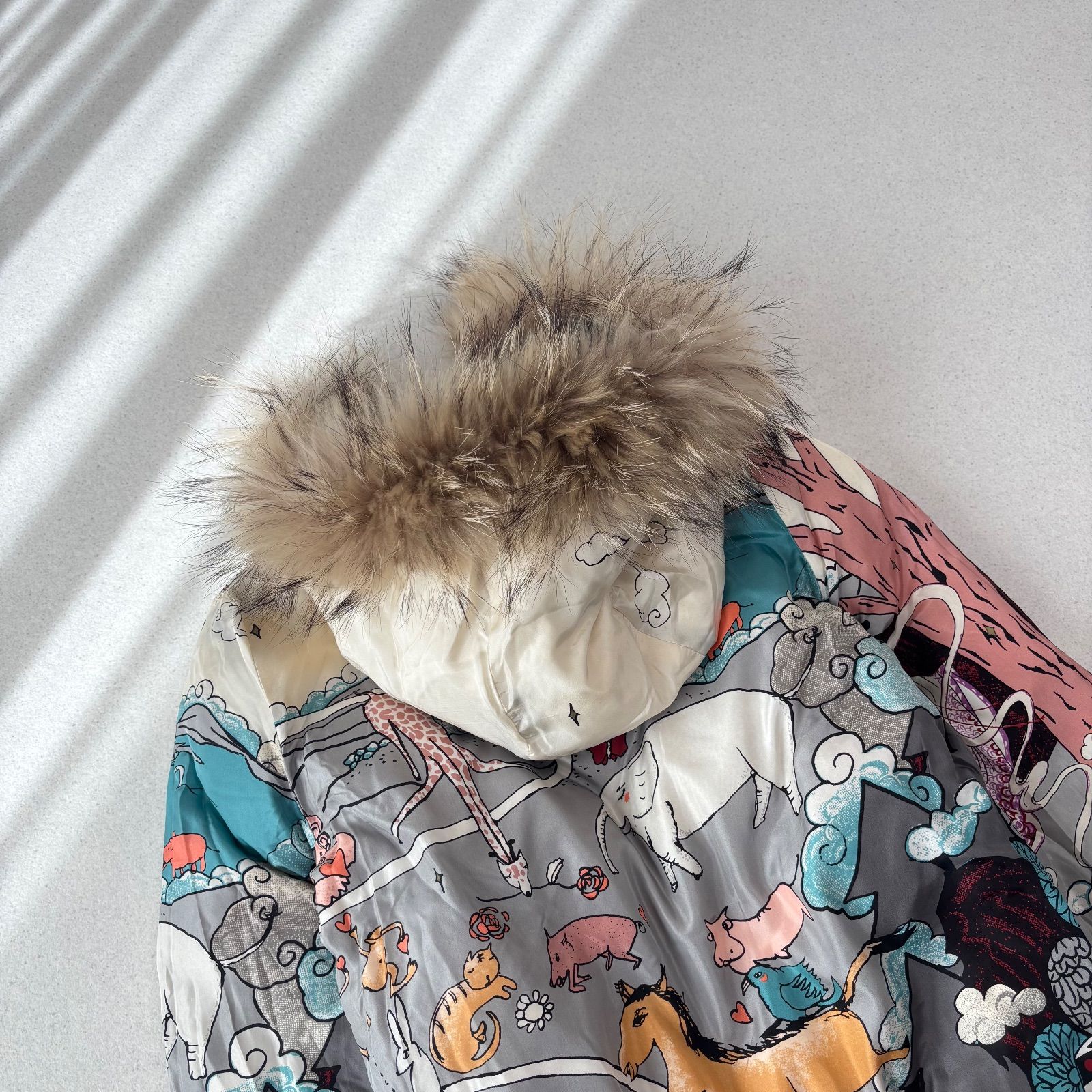 TSUMORI CHISATO ツモリチサト リバーシブル ダウンジャケット 総柄 