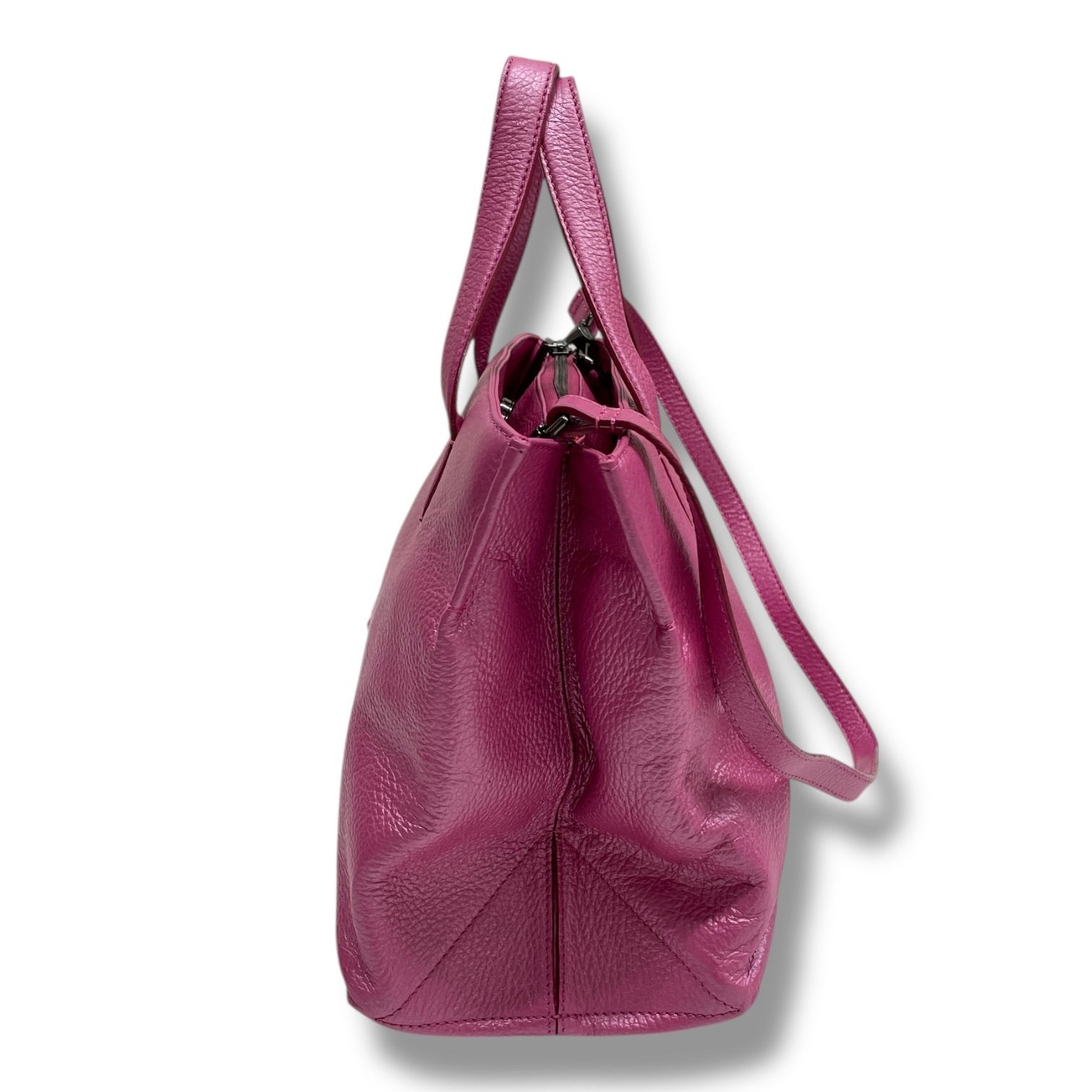 【美品】ヴィヴィアンウエストウッド　レザー　2wayハンドバッグ　バーガンディ Vivienne Westwood ヴィヴィアンウエストウッド 2WAY BAG ショルダー