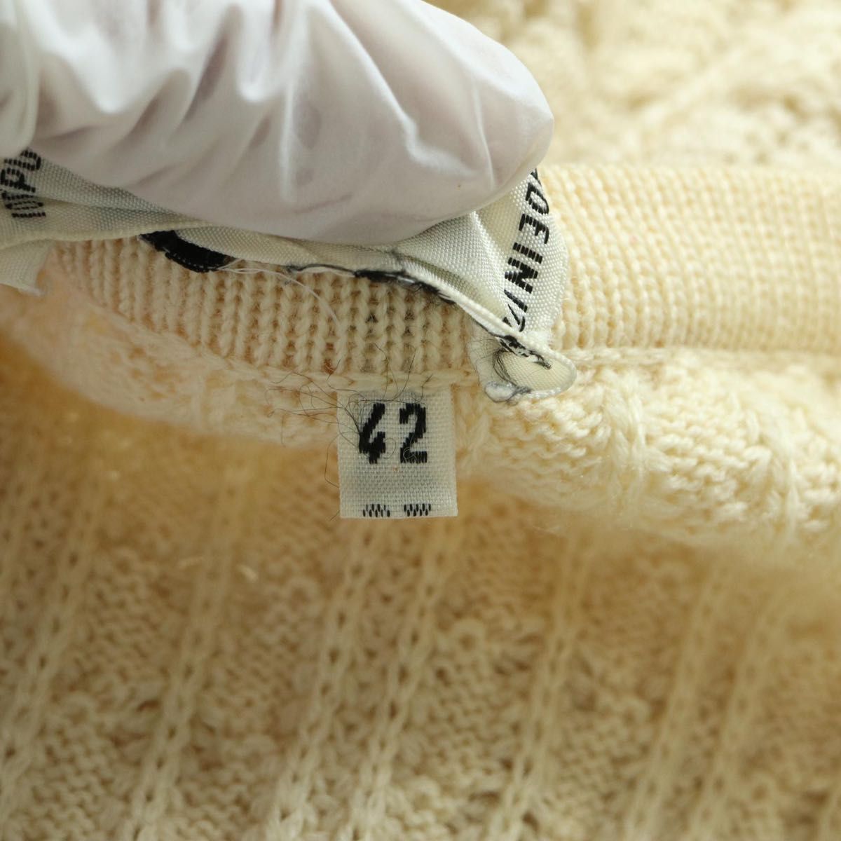 CELINE オールドセリーヌ ケーブルニット カーディガン 42 トリオンフ