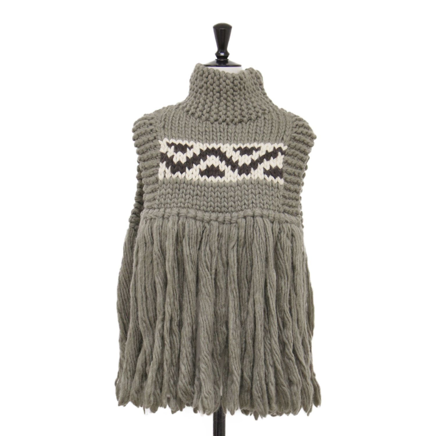 HYKE ハイク ベスト カーキ系 サイズ:FREE | 21秋冬 ハイネック