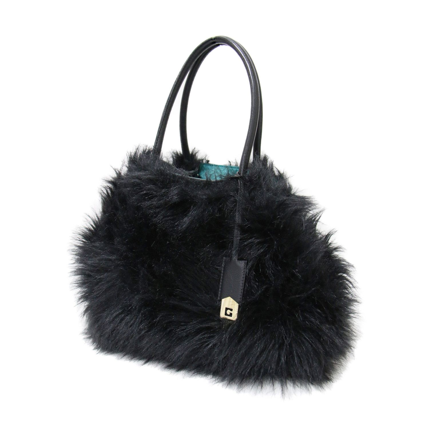 美品】GHERARDINI ゲラルディーニ バッグ ブラック グリーン