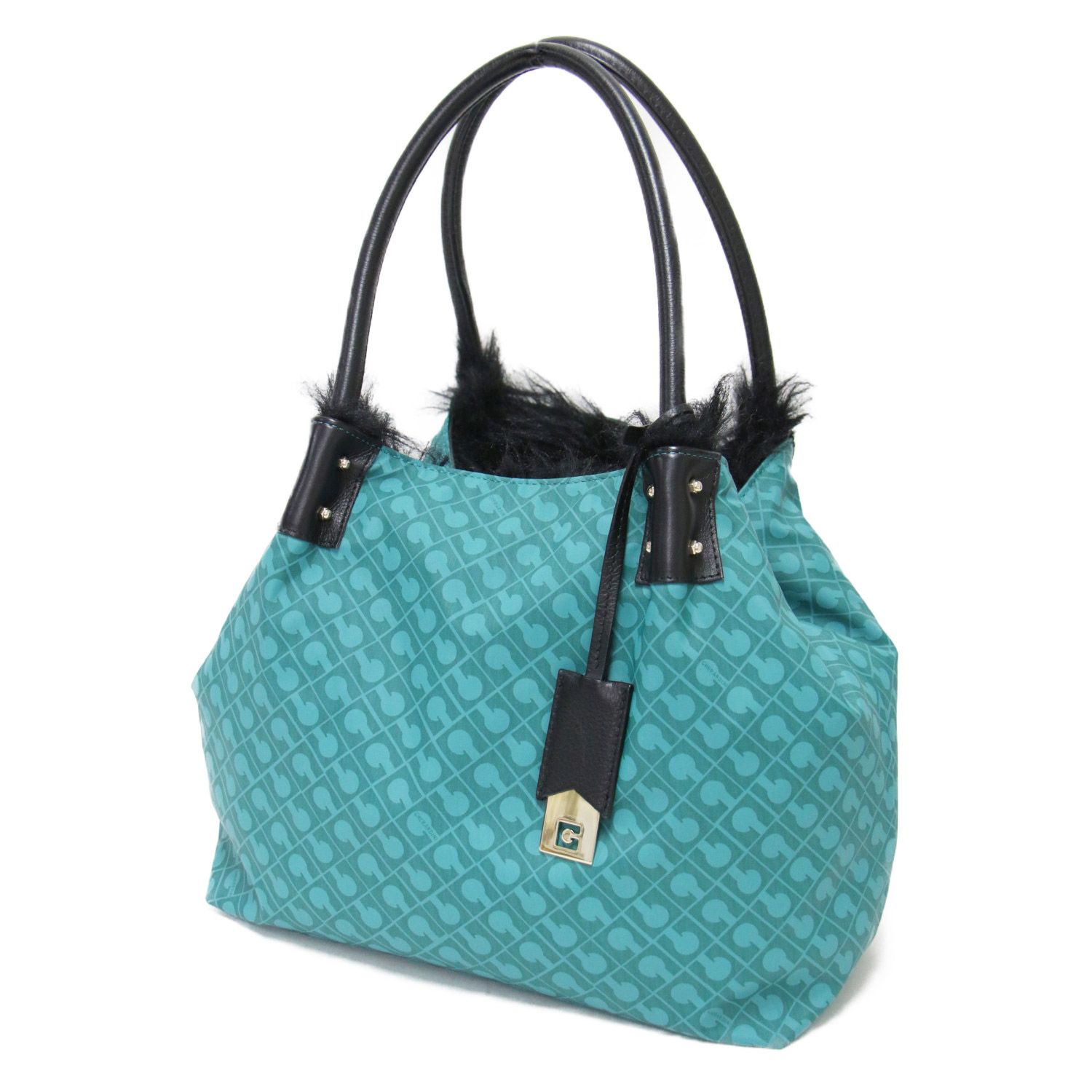 美品】GHERARDINI ゲラルディーニ バッグ ブラック グリーン