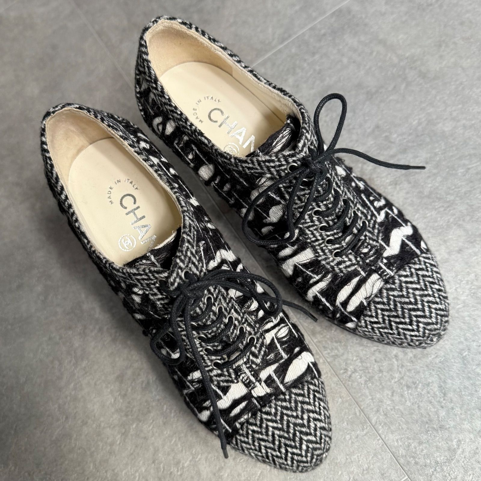 希少 美品 CHANEL シャネル ココマーク ショートブーティ ブラック