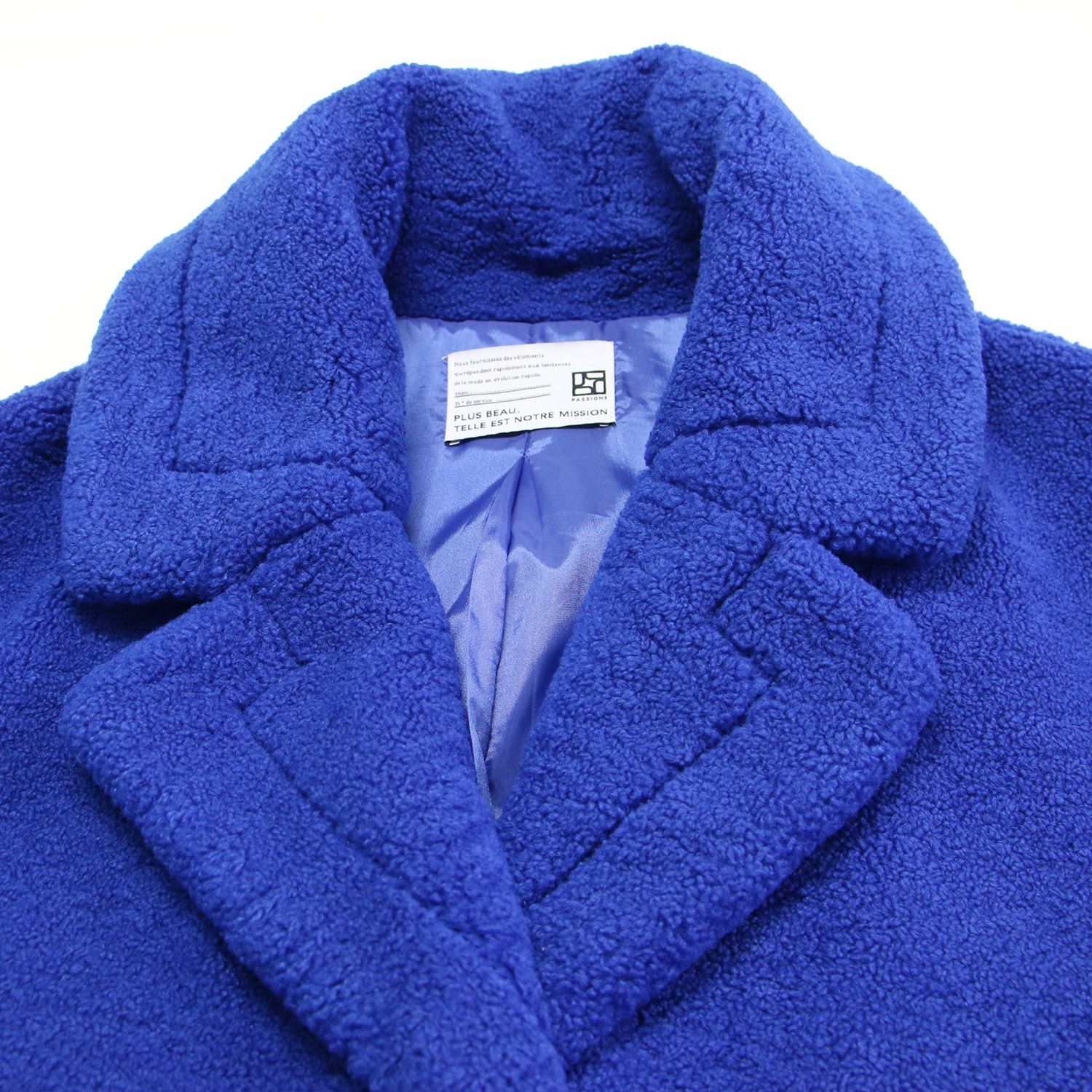 新品同様】PASSIONE パシオーネ コート ブルー サイズ:38(M) | 23秋冬