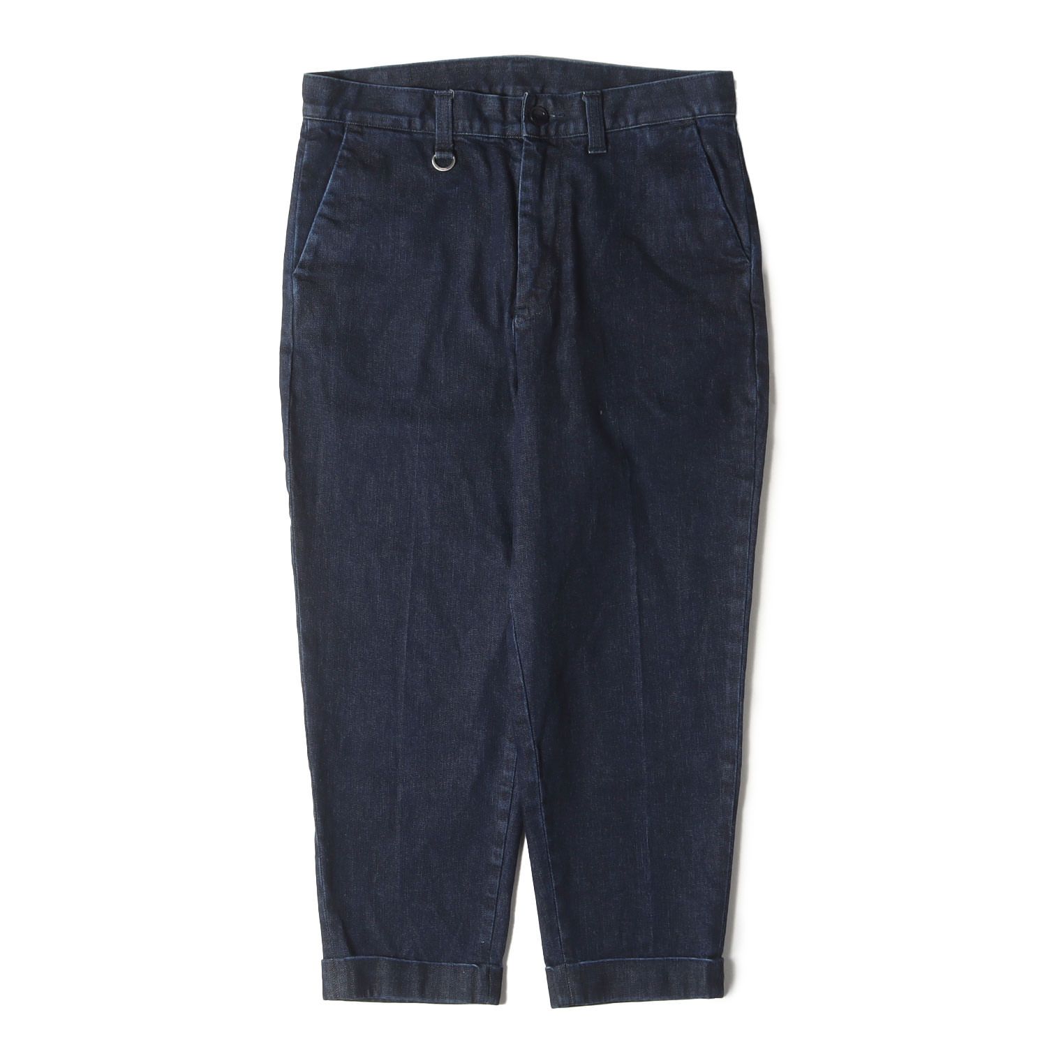 SOPHNET ソフネット パンツ インディゴ サイズ:S | 21AW ワイド テーパード ストレッチ ワークデニムパンツ (TURN UP WIDE TAPERED PANTS) | ボトムス ジーンズ ジーパン【メンズ】【中古】 SOPHNET ソフネット パンツ インディゴ サイズ:S | 21AW ワイド