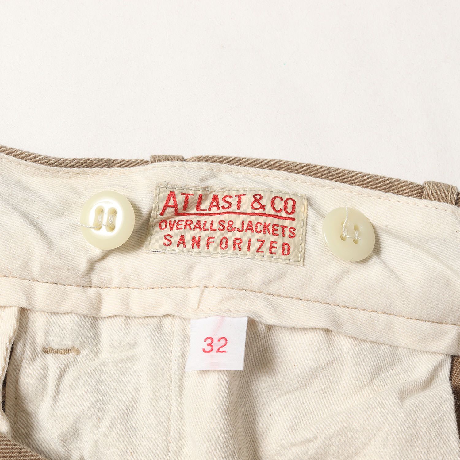 At LAST&CO アットラスト パンツ ベージュ サイズ:32 | コットン