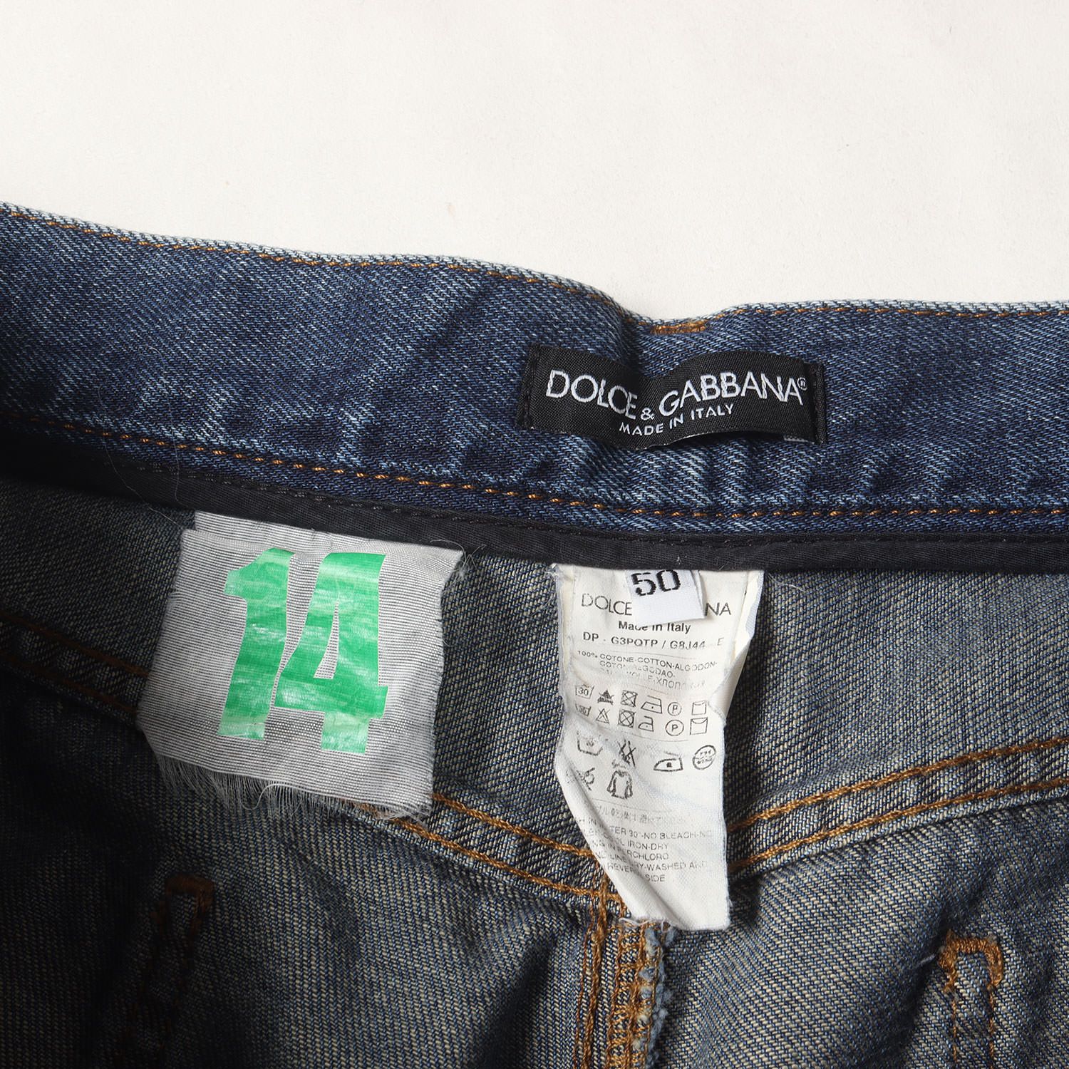 DOLCE&GABBANA ドルチェ&ガッバーナ パンツ インディゴ サイズ:50