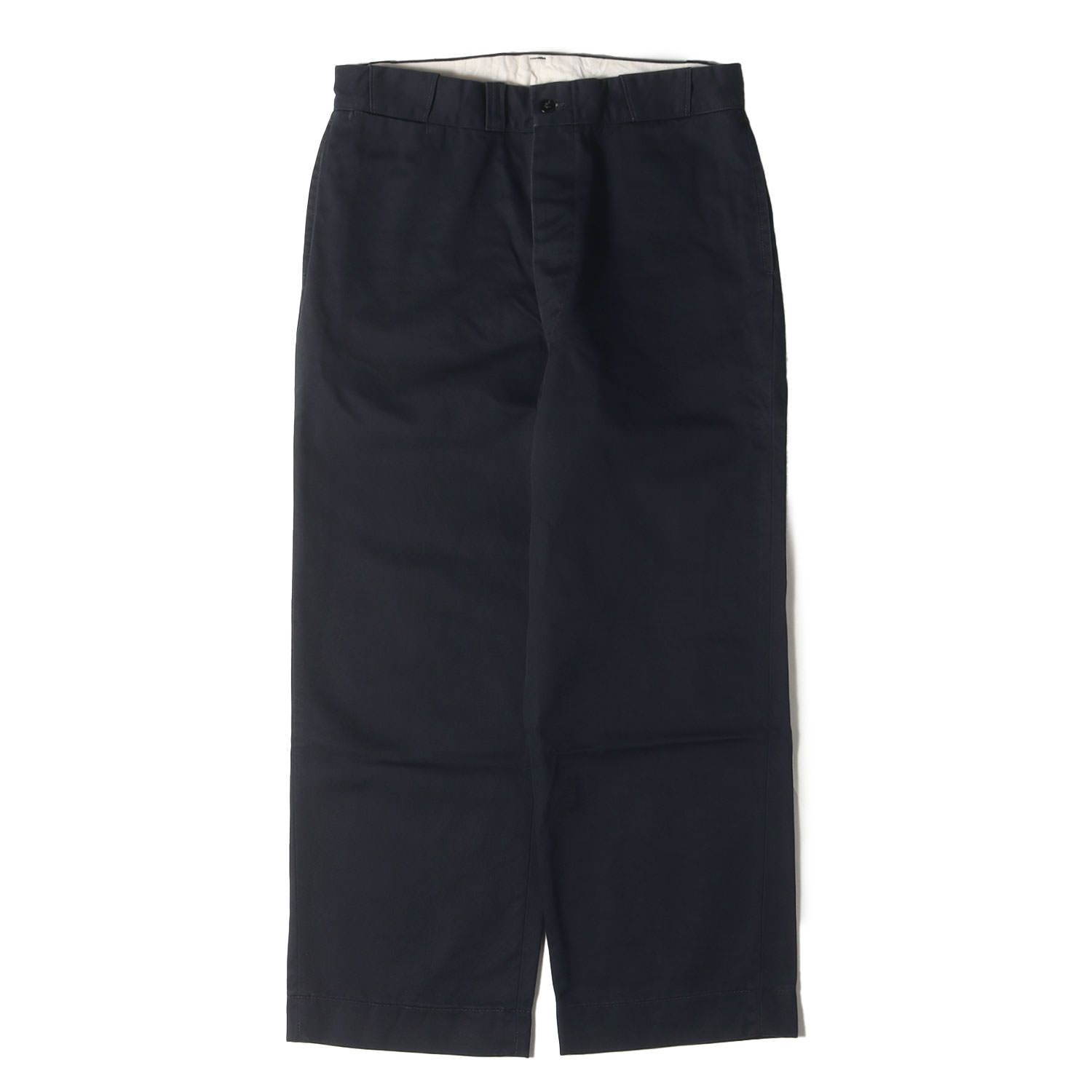 atlast＆co　ワークパンツ　チノパン　32　ネイビー At LAST&CO アットラスト パンツ ネイビー 紺 サイズ:32 | コットン