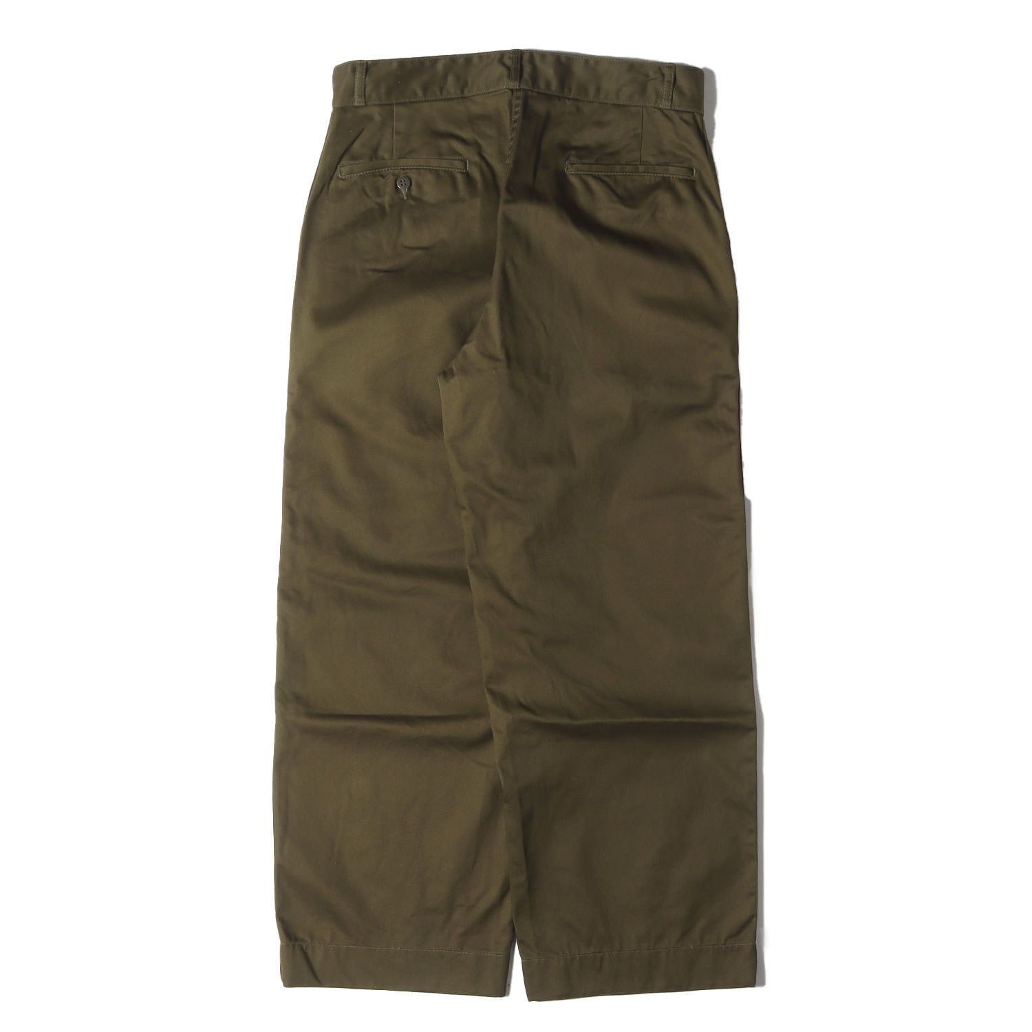 At LAST&CO アットラスト パンツ カーキ サイズ:32 | コットンツイル