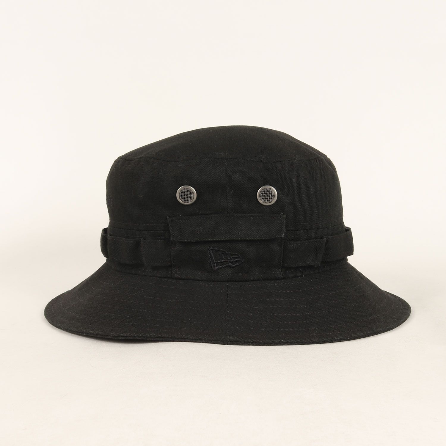 ERA ニューエラ ハット ブラック 黒 サイズ M L mastermind JAPAN コットンダック ジャングルハット ブランド コラボ アイテム モデル 帽子 メンズ