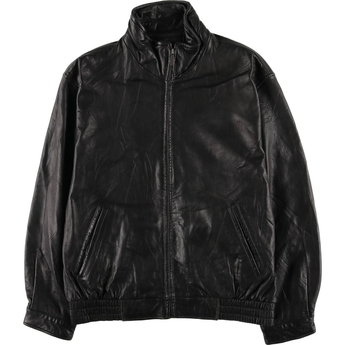 古着 E B COMPANY レザーブルゾンタイプ メンズXL相当 eaa 568219