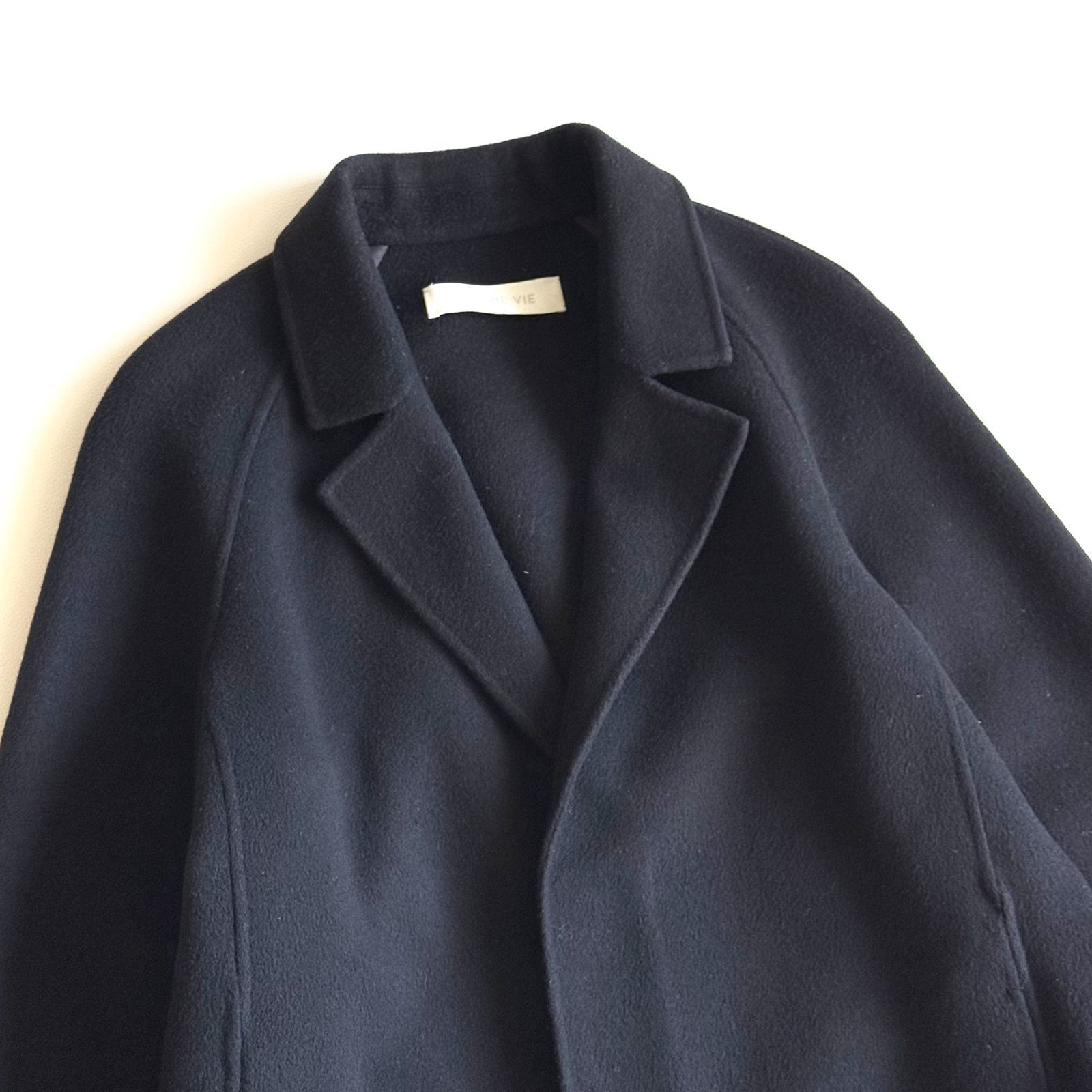 GALERIE VIE ギャルリーヴィー ウール チェスターコート ネイビー