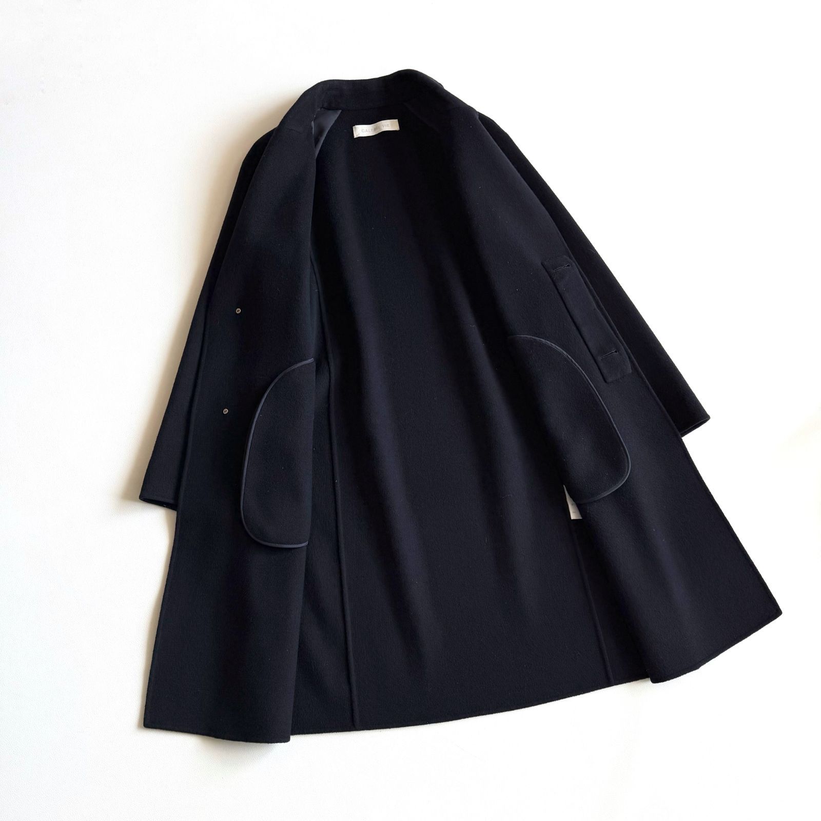 GALERIE VIE ギャルリーヴィー ウール チェスターコート ネイビー