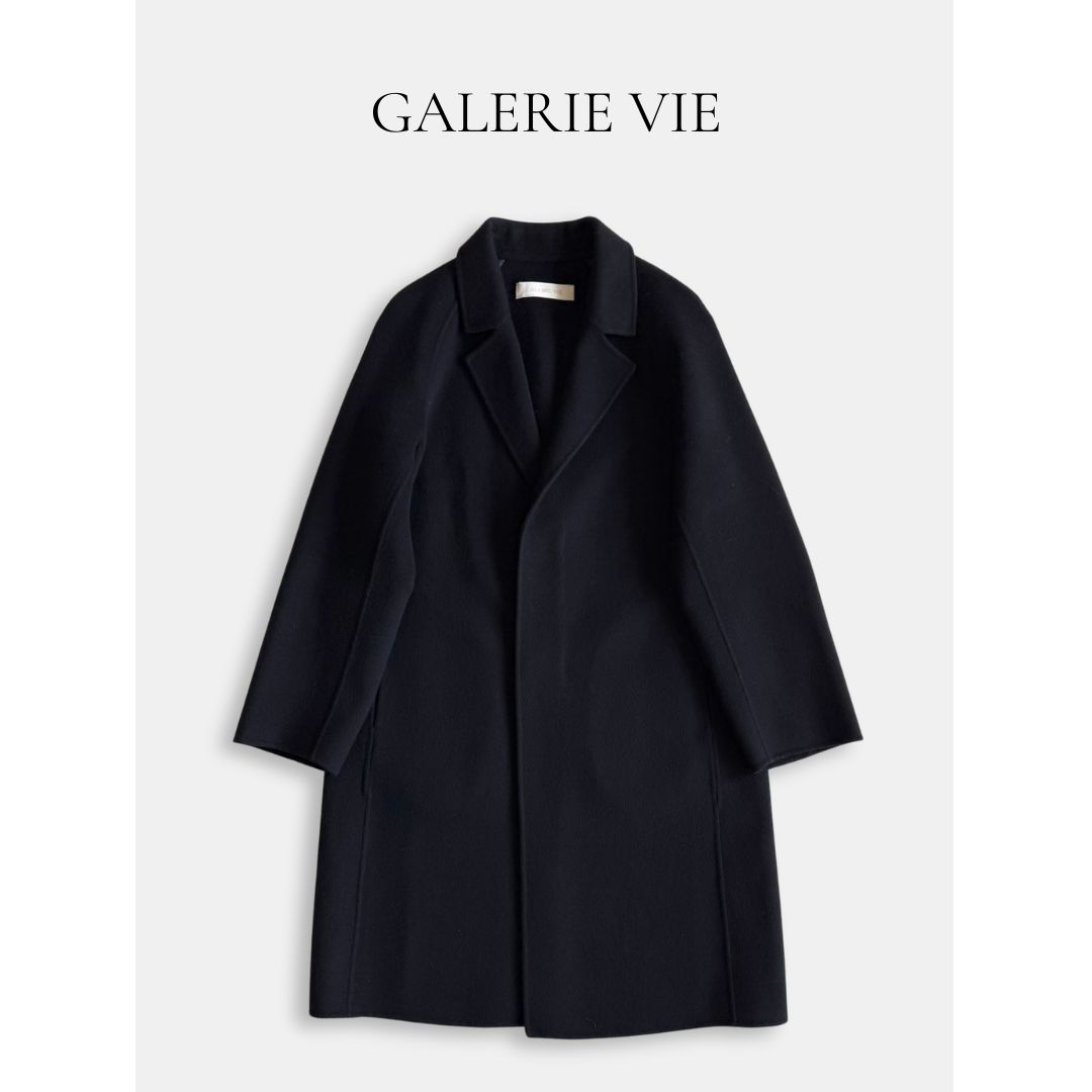 GALERIE VIE ギャルリーヴィー ウール チェスターコート ネイビー