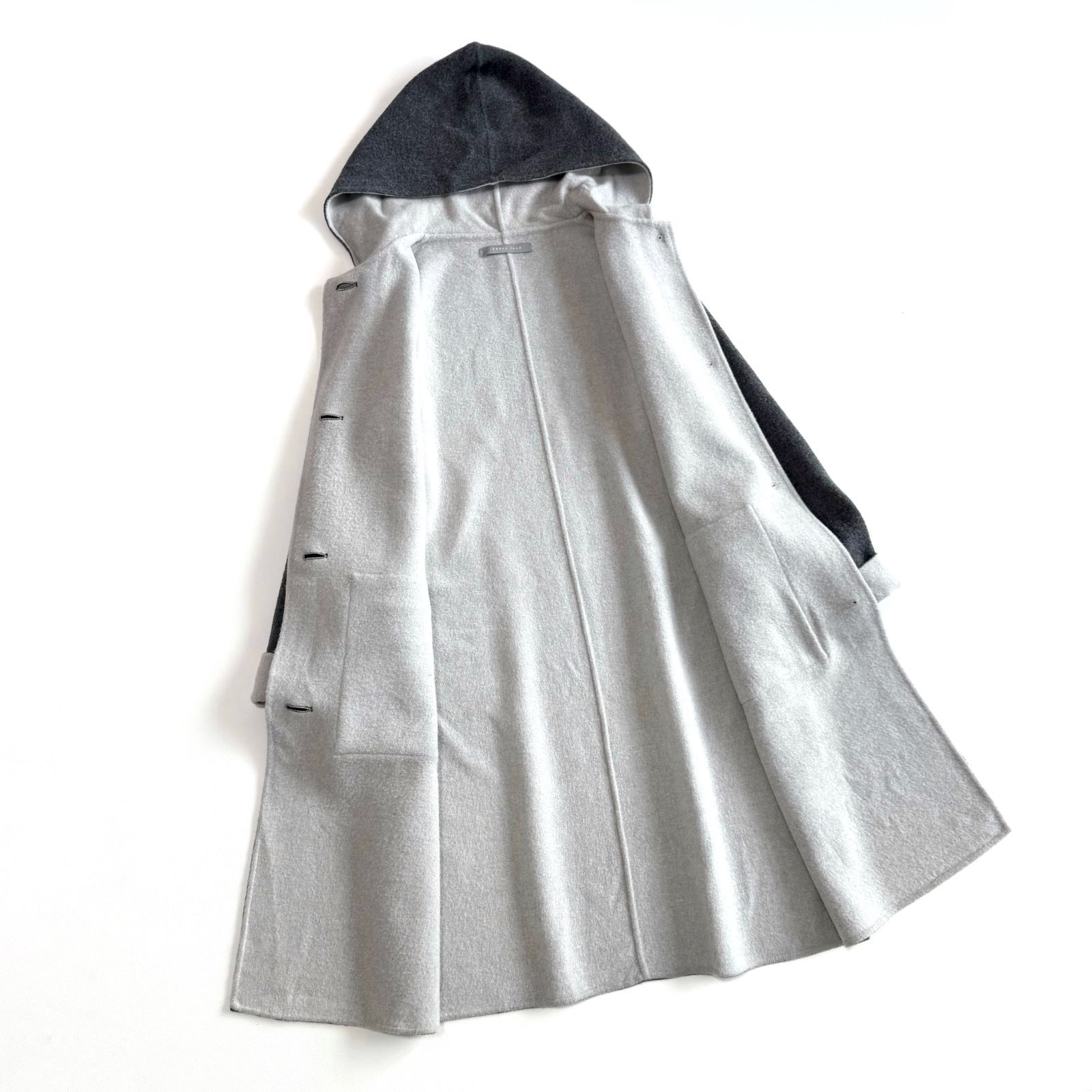 theory luxe セオリーリュクス フード付き ダブルフェイス リバー