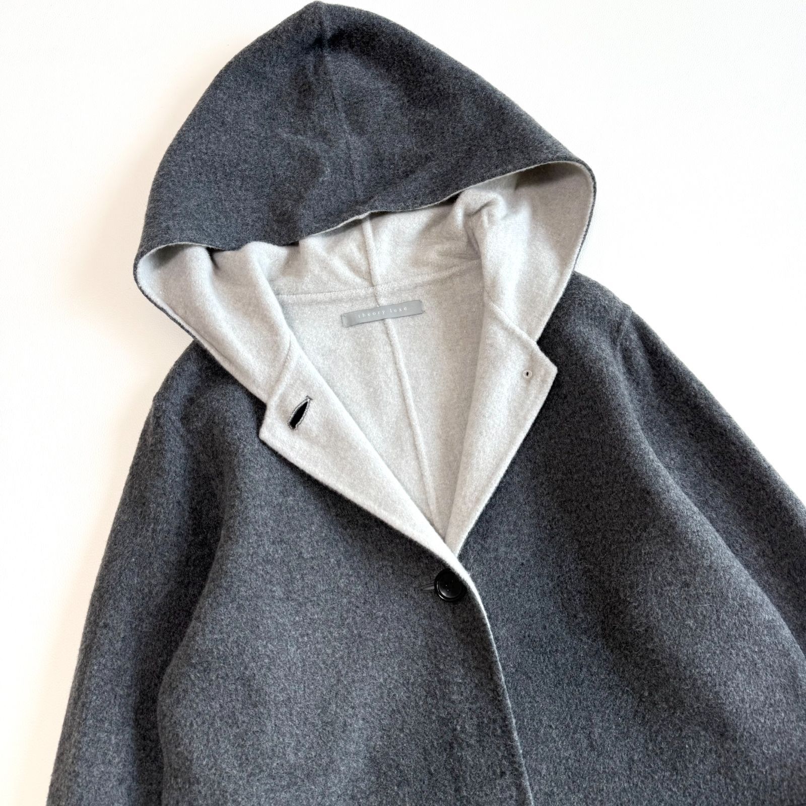 セオリーリュクスダブルフェイスリバーコートフードSHIHO着用Mサイズ COAT ISSUE | Theory luxe（セオリーリュクス）公式通販サイト