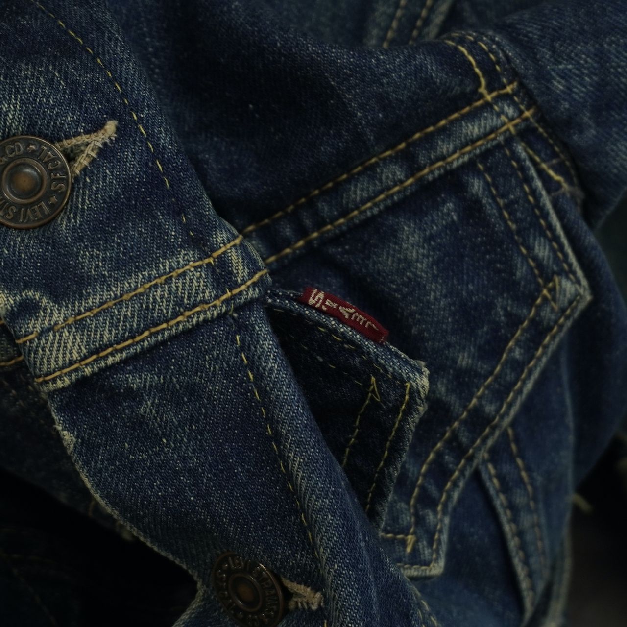 60s Levi's オリジナル ヴィンテージ 3rd デニムジャケット - メルカリ