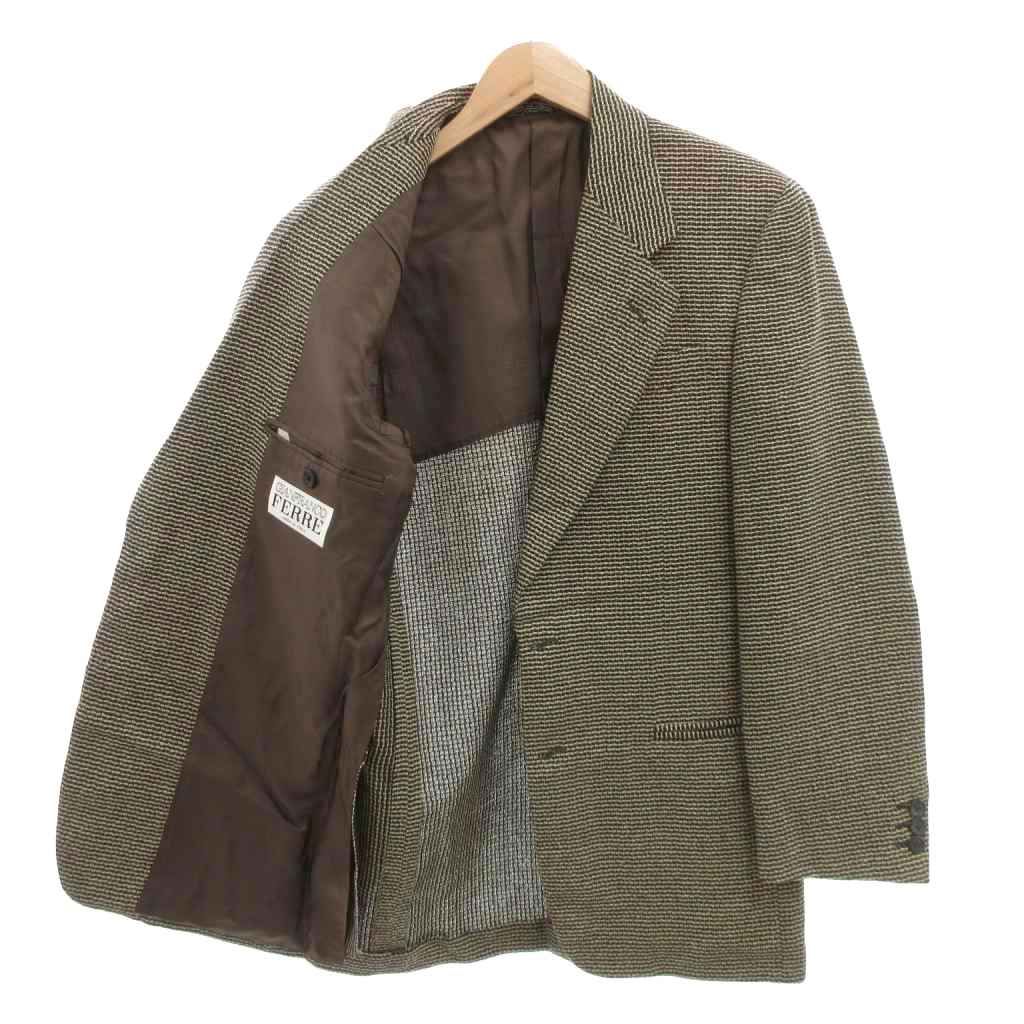 ジャンフランコフェレ GIANFRANCO FERRE テーラードジャケット シルク