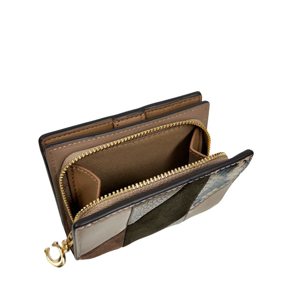 コーチ 財布 レディース COACH 折り財布 パッチワーク アンド スネーク