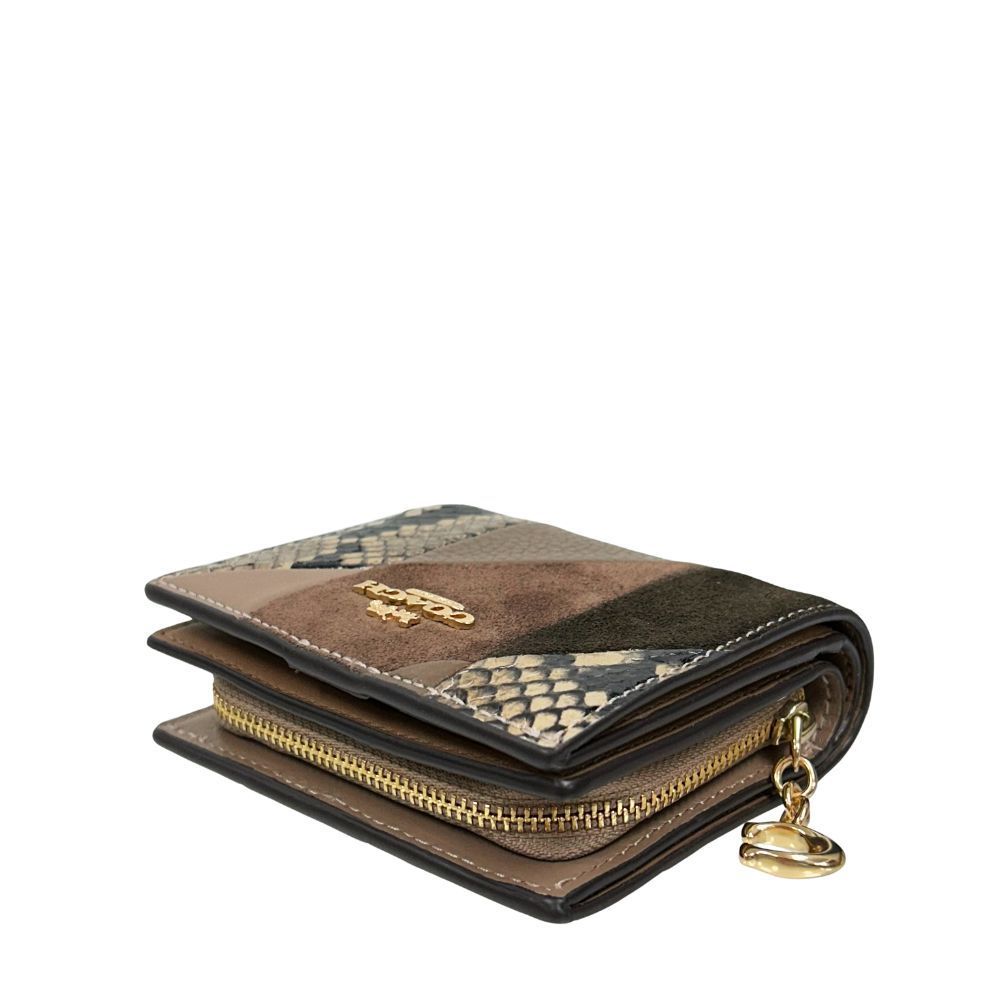 コーチ 財布 レディース COACH 折り財布 パッチワーク アンド スネーク