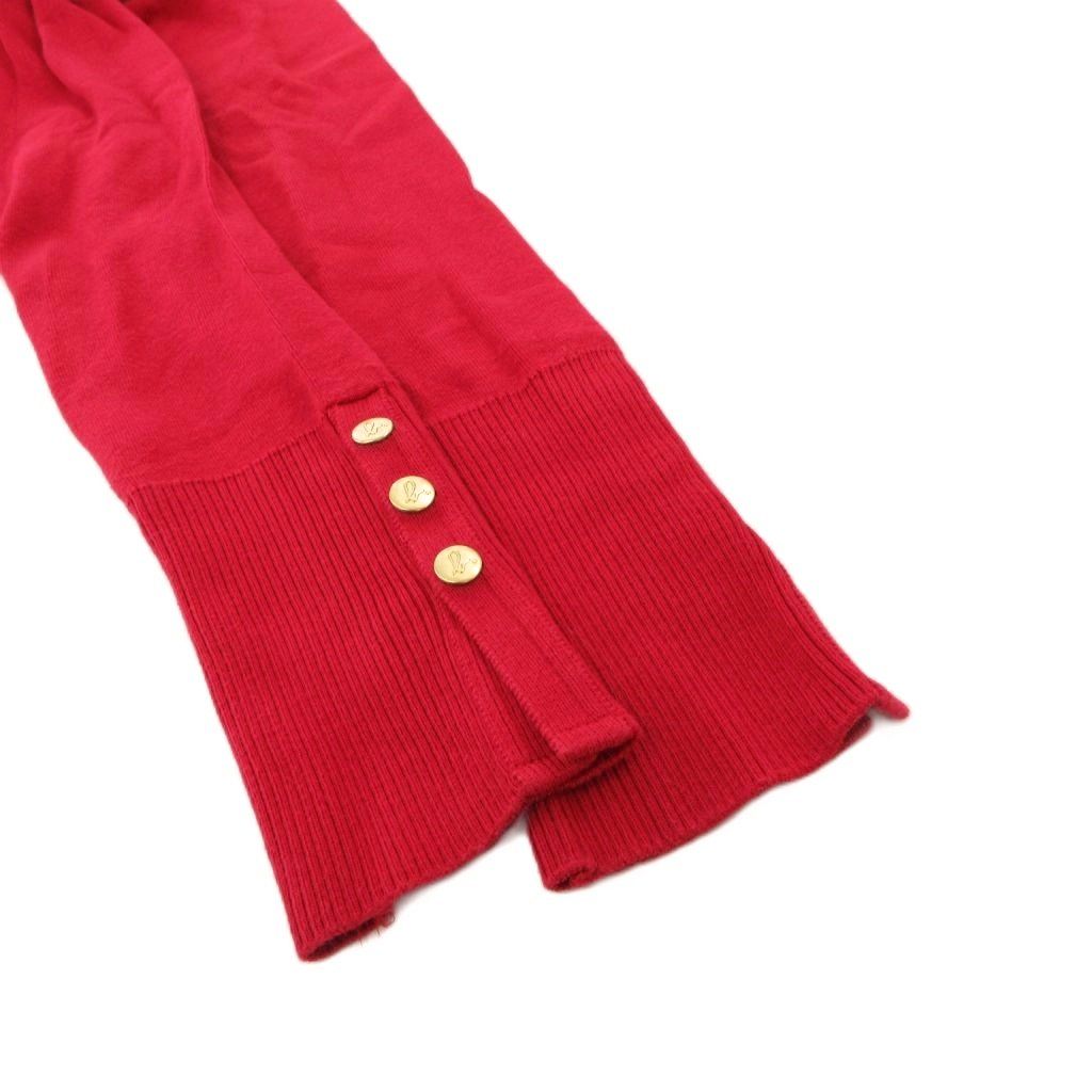 希少　アニエスベー　カーディガン プレッション 2 赤　agnes b 白タグ agnes b.（アニエスベー） カーディガン M001 CARDIGAN カーディガン