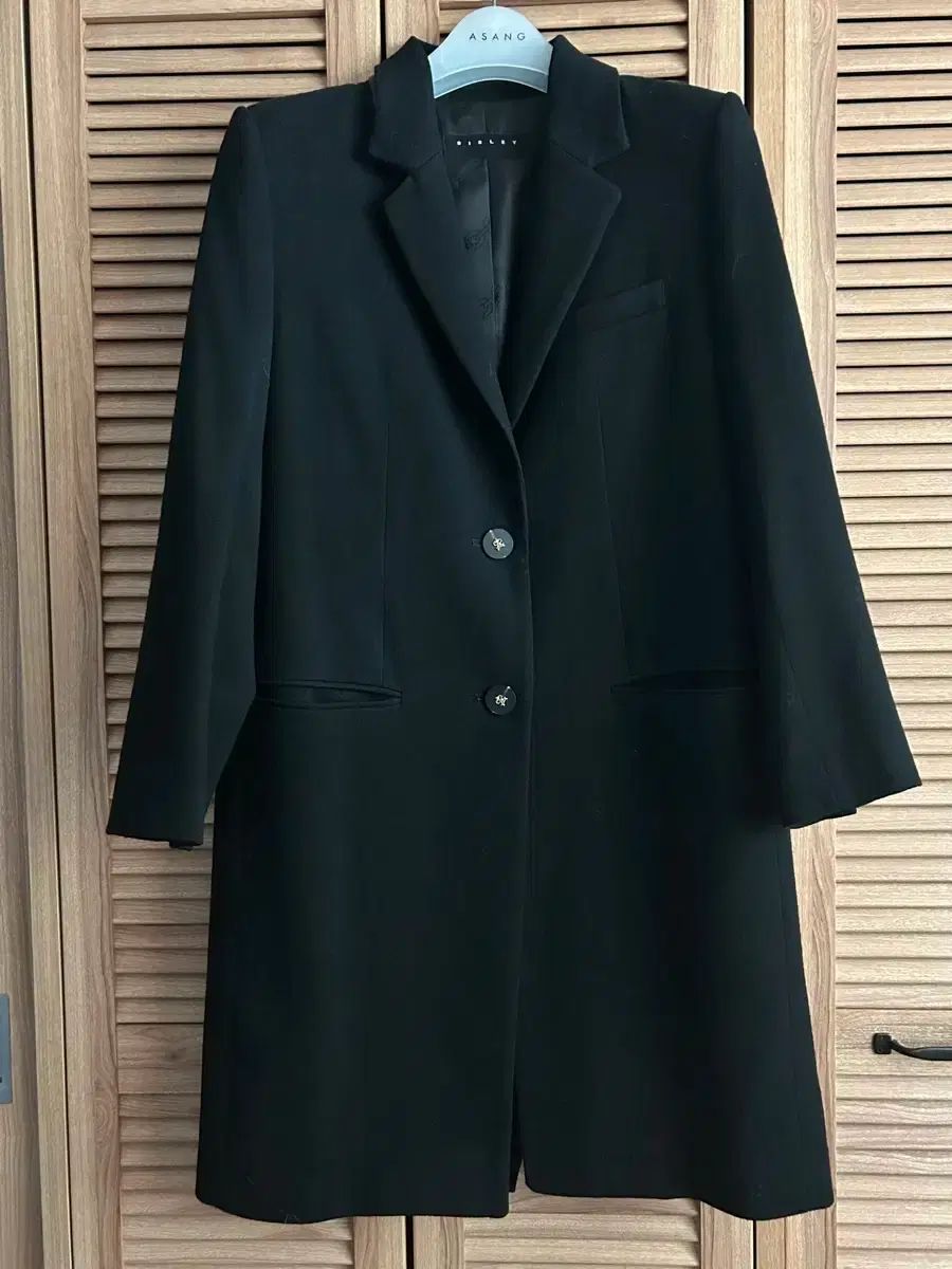 レディース 最終価格) SISLEY シスレー ブラック Long ロング コート 