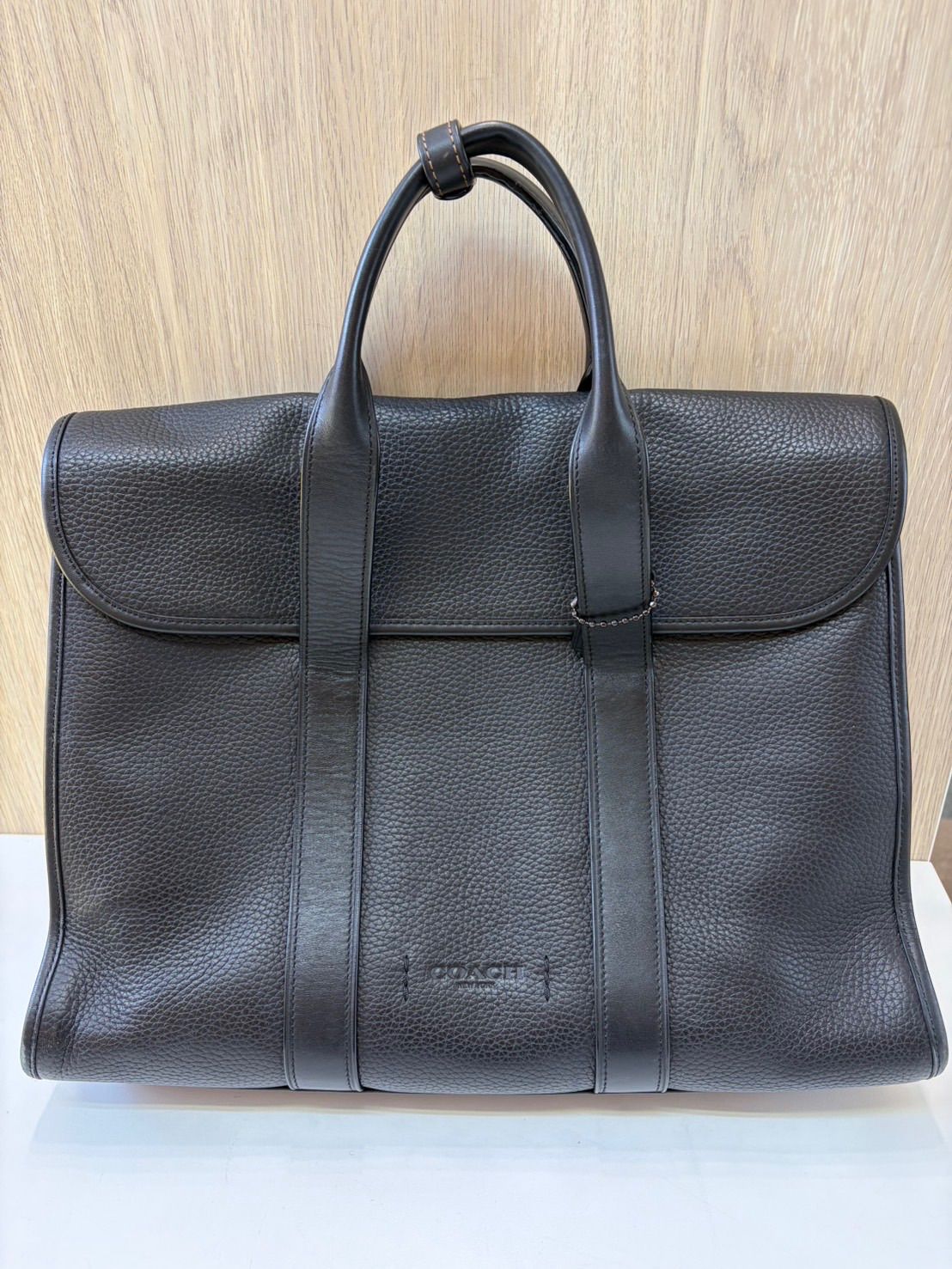 品 COACHコーチ GTHMゴッサム ポートフォリオ ブリーフケース C 5318 黒ブラック ビジネスバッグ レザー 手提げ バッグかばん