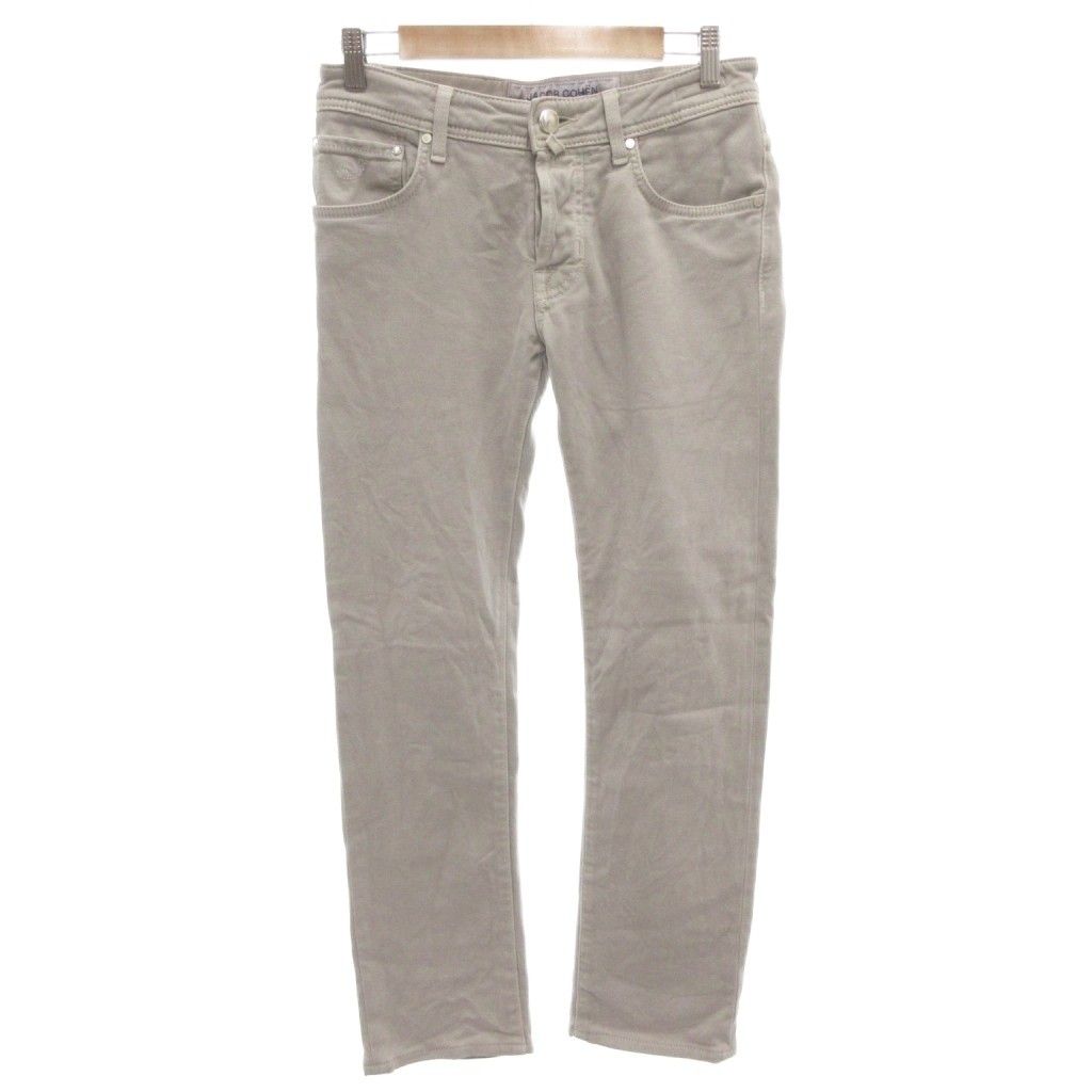 ヤコブコーエン JACOB COHEN J 622 COMF パンツ スキニー 28 グレー ボタンフライ |FF