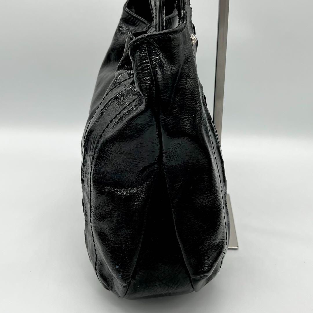 美品】SalvatoreFerragamo トートバッグ エナメル 黒色 - メルカリ