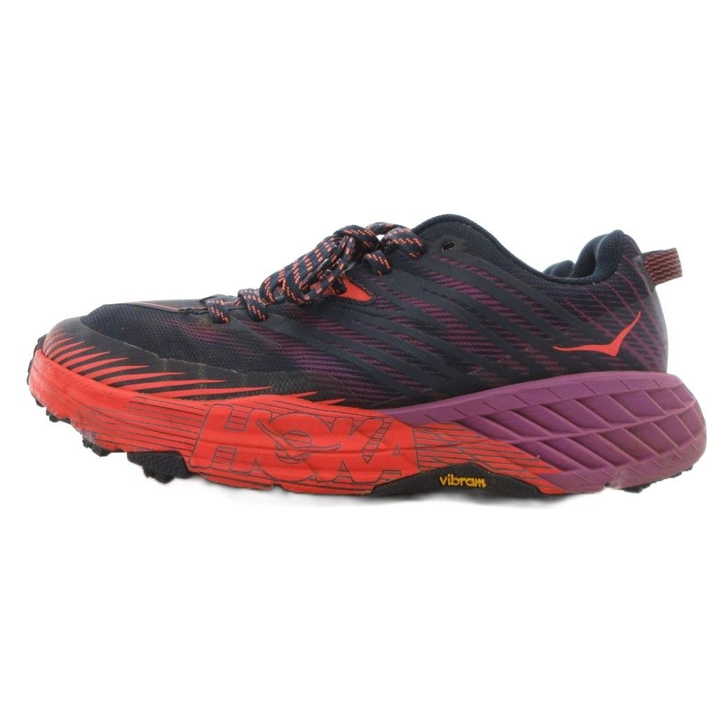 ホカオネオネ HOKA ONE スピードゴート4 トレイルランニングシューズ スニーカー ビブラムソール 24 cm パープル系 1106527 OSHC |UO