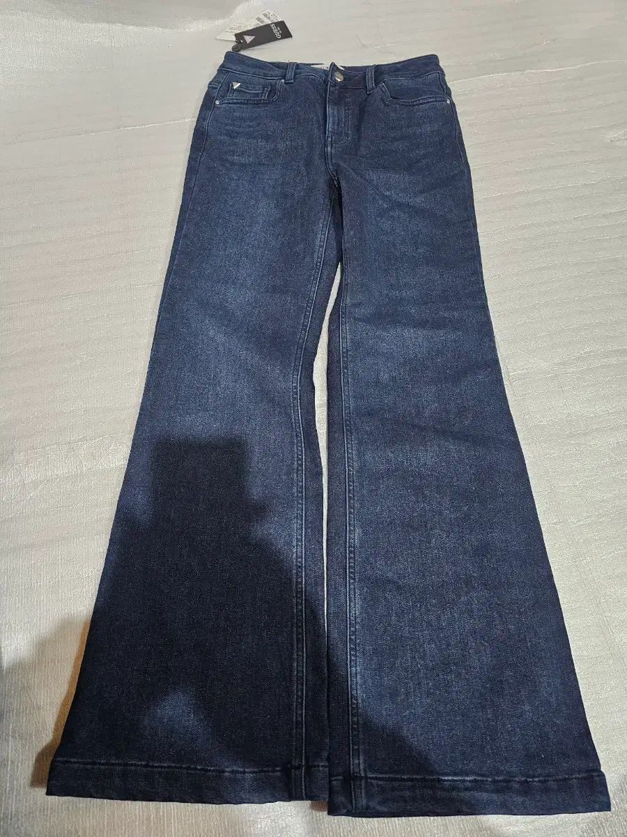 GUESS ゲス ジーン YO4D1177 レディース Dton 起毛 フ ブーツカット ダークブルー