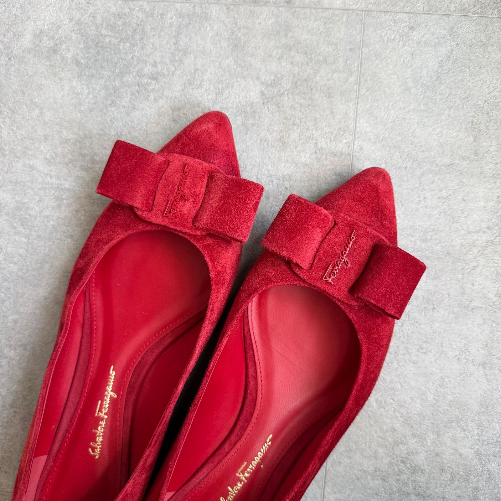 SalvatoreFerragamo フェラガモ VIVA フラットシューズパンプス