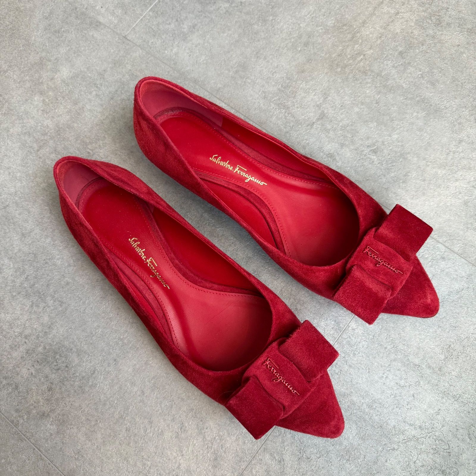 SalvatoreFerragamo フェラガモ VIVA フラットシューズパンプス