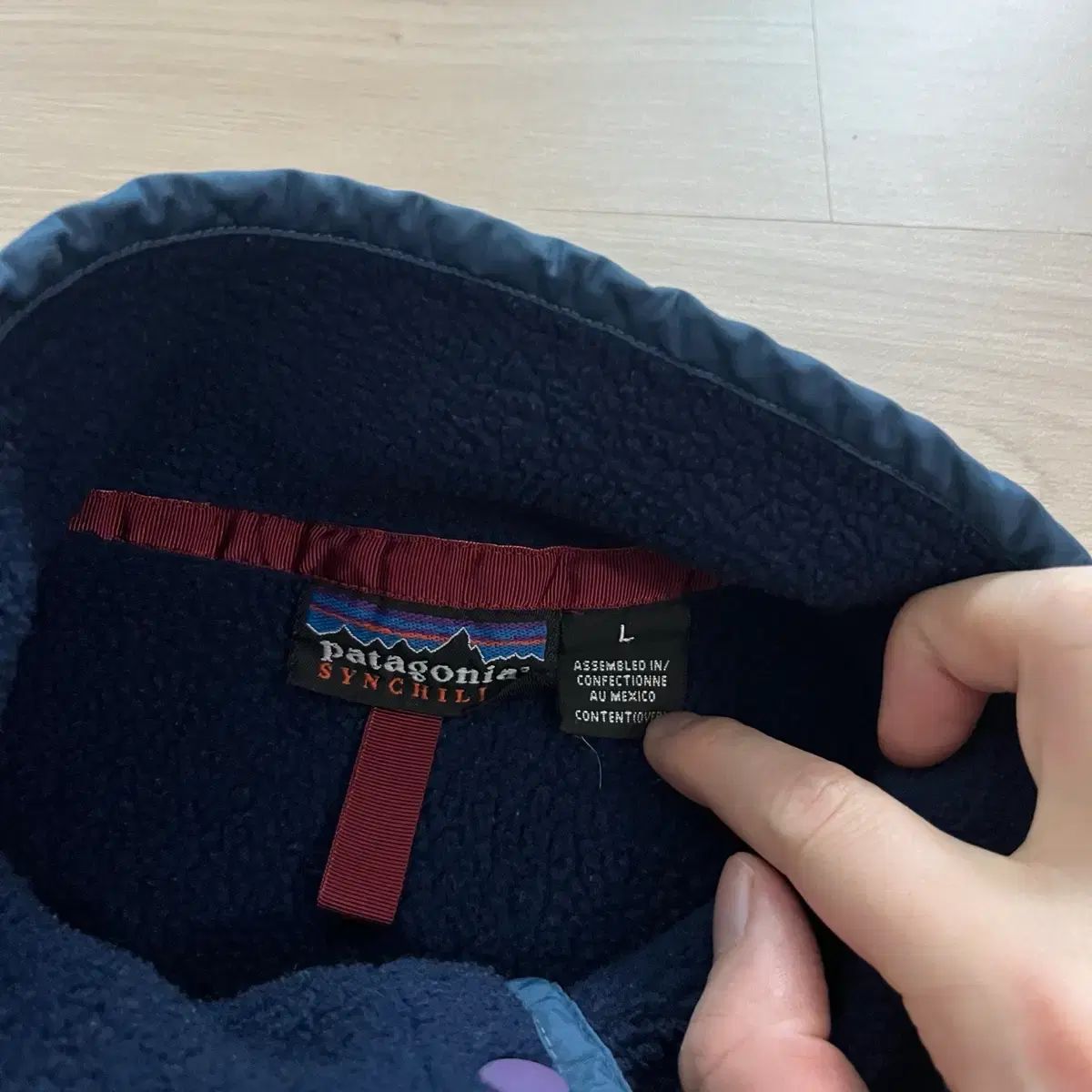 L ヴィンテージ パタゴニア Synchilla シンチラ ネイビー